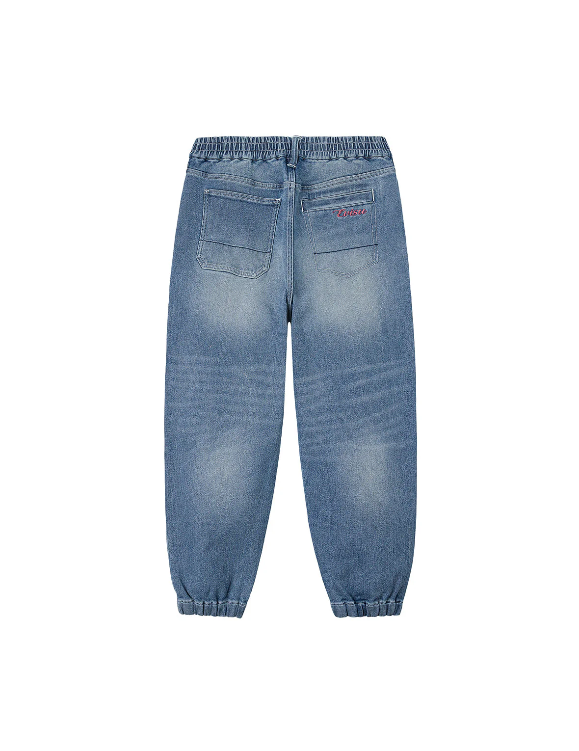 Henohenomohe Godhead Print Loose Fit Denim Joggers - Image 2