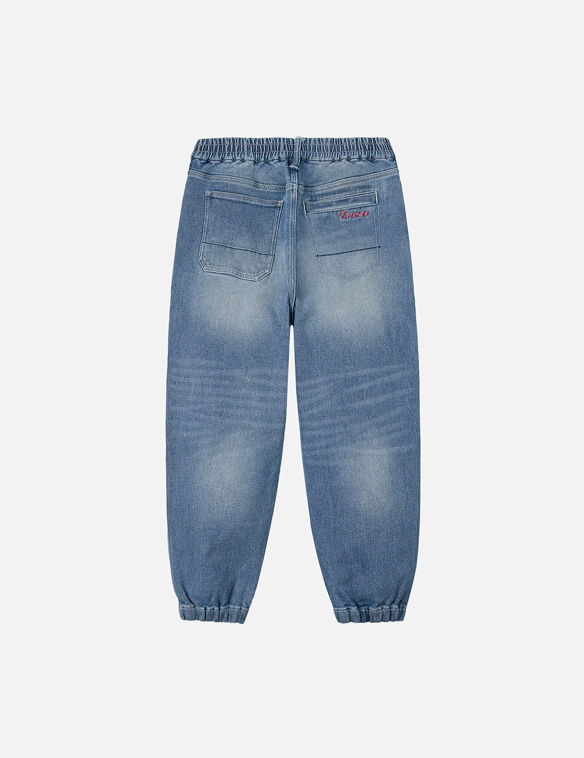 Henohenomohe Godhead Print Loose Fit Denim Joggers - Image 4