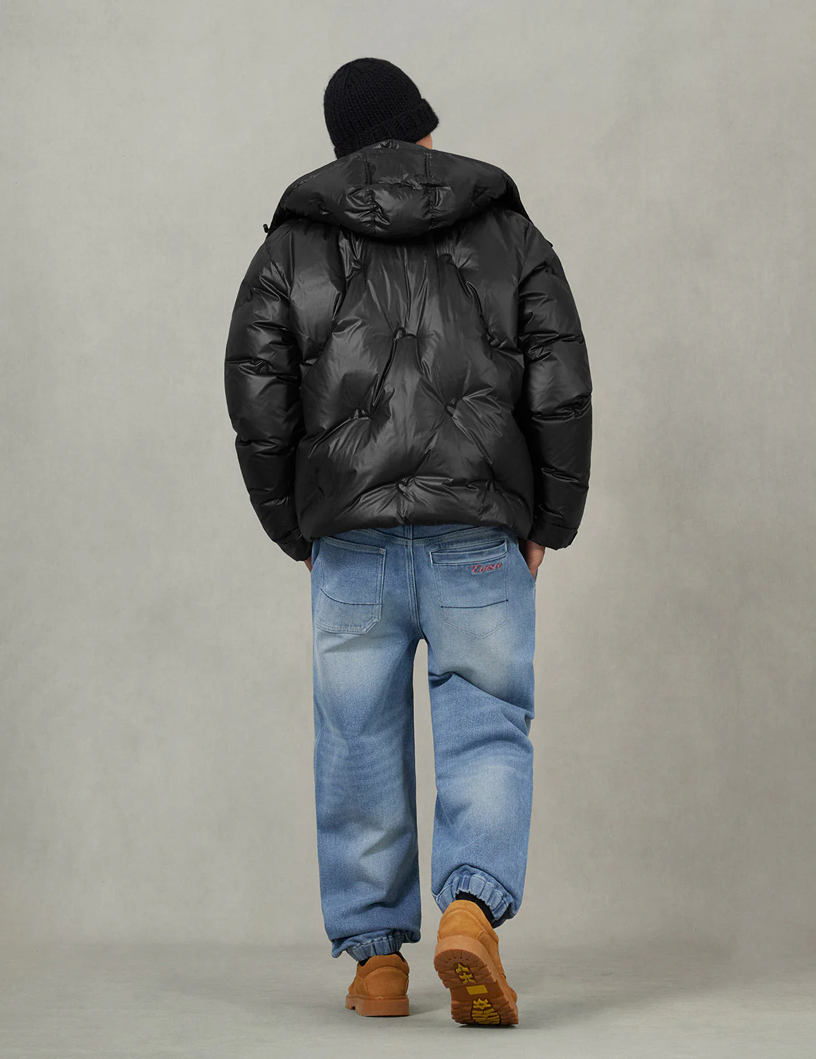 Henohenomohe Godhead Print Loose Fit Denim Joggers - Image 6