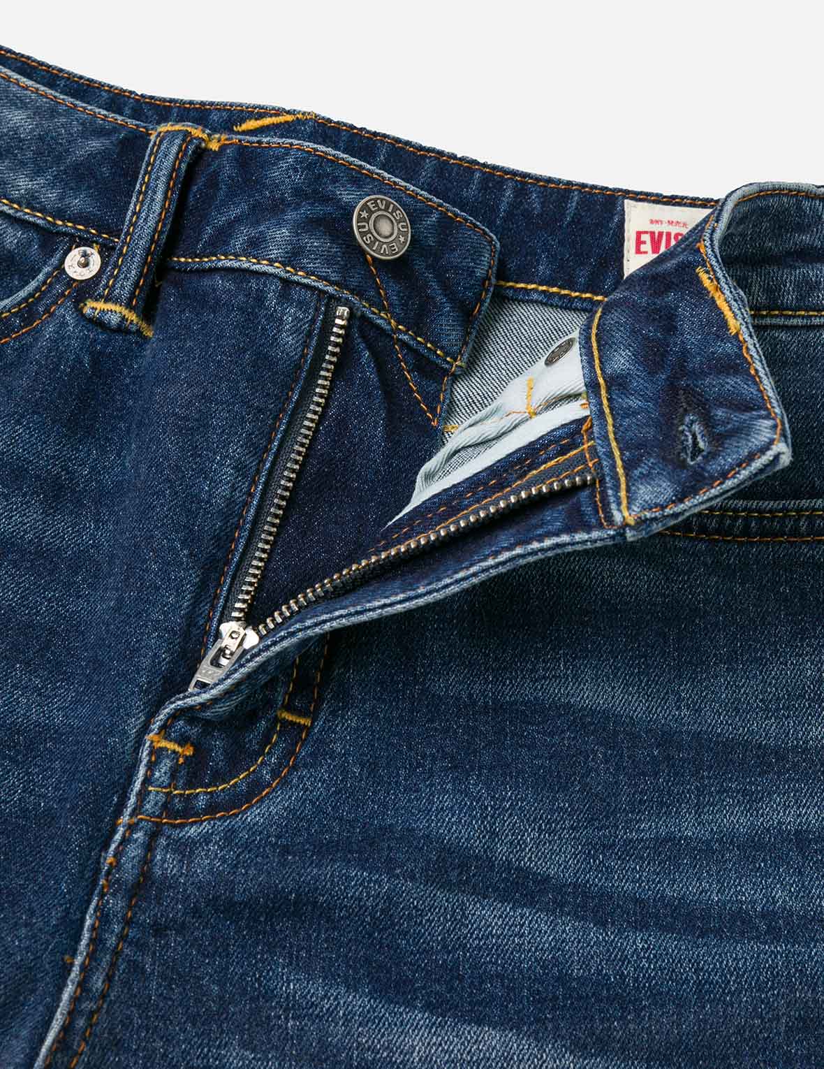 Hollow Fuzzy Cat and Seagull Embroidery Relax Fit Jeans - Image 9