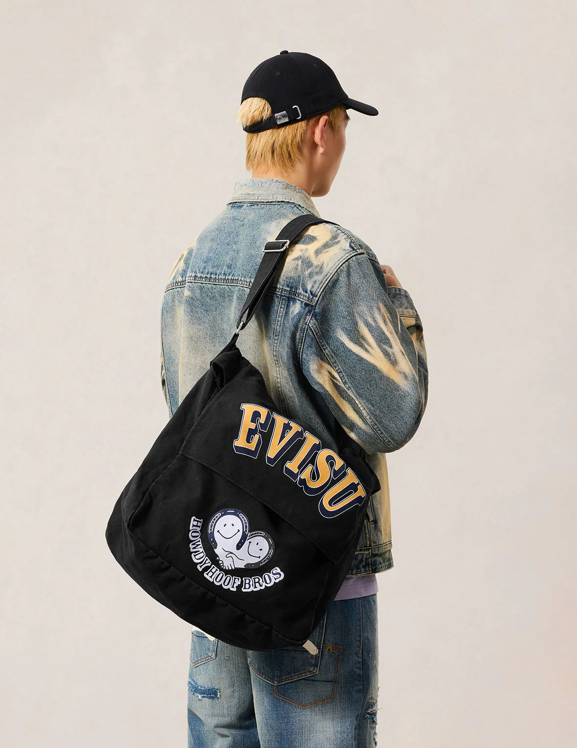 Howdy Hoof Bros Heavy Washed Messenger Bag - Image 5