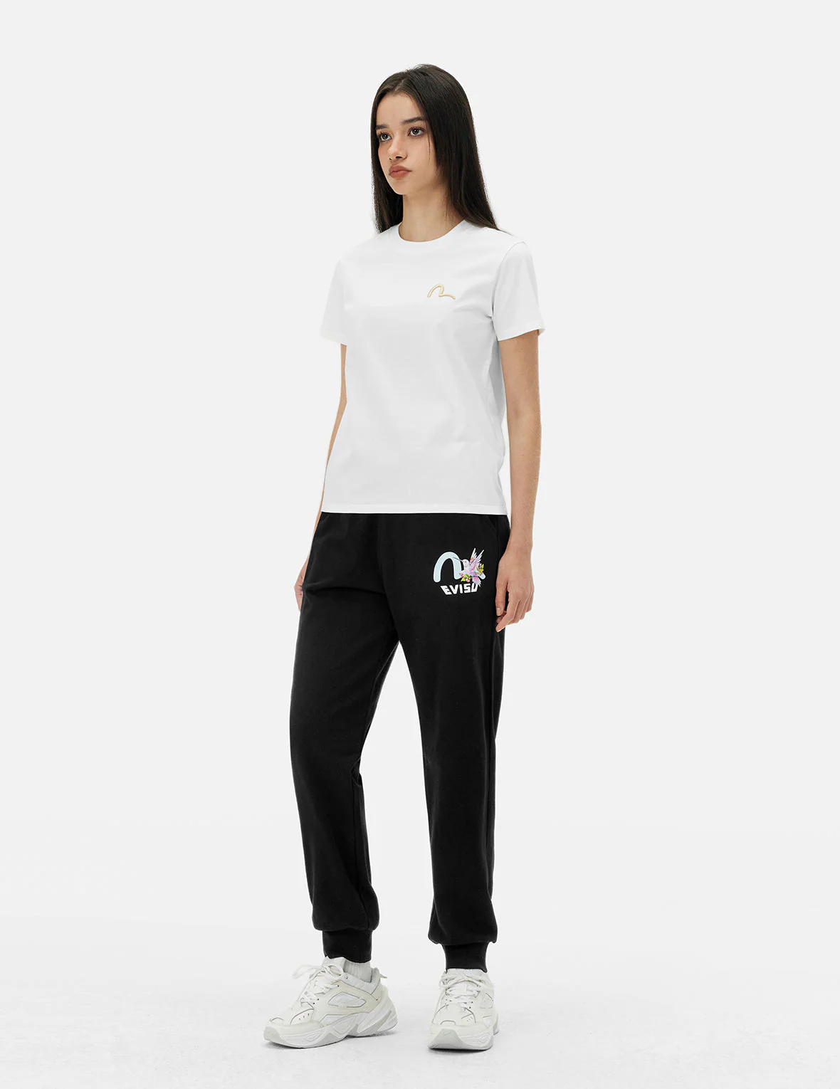 Hummingbird and Magnolia Print Regular Fit Sweatpants - Image 3