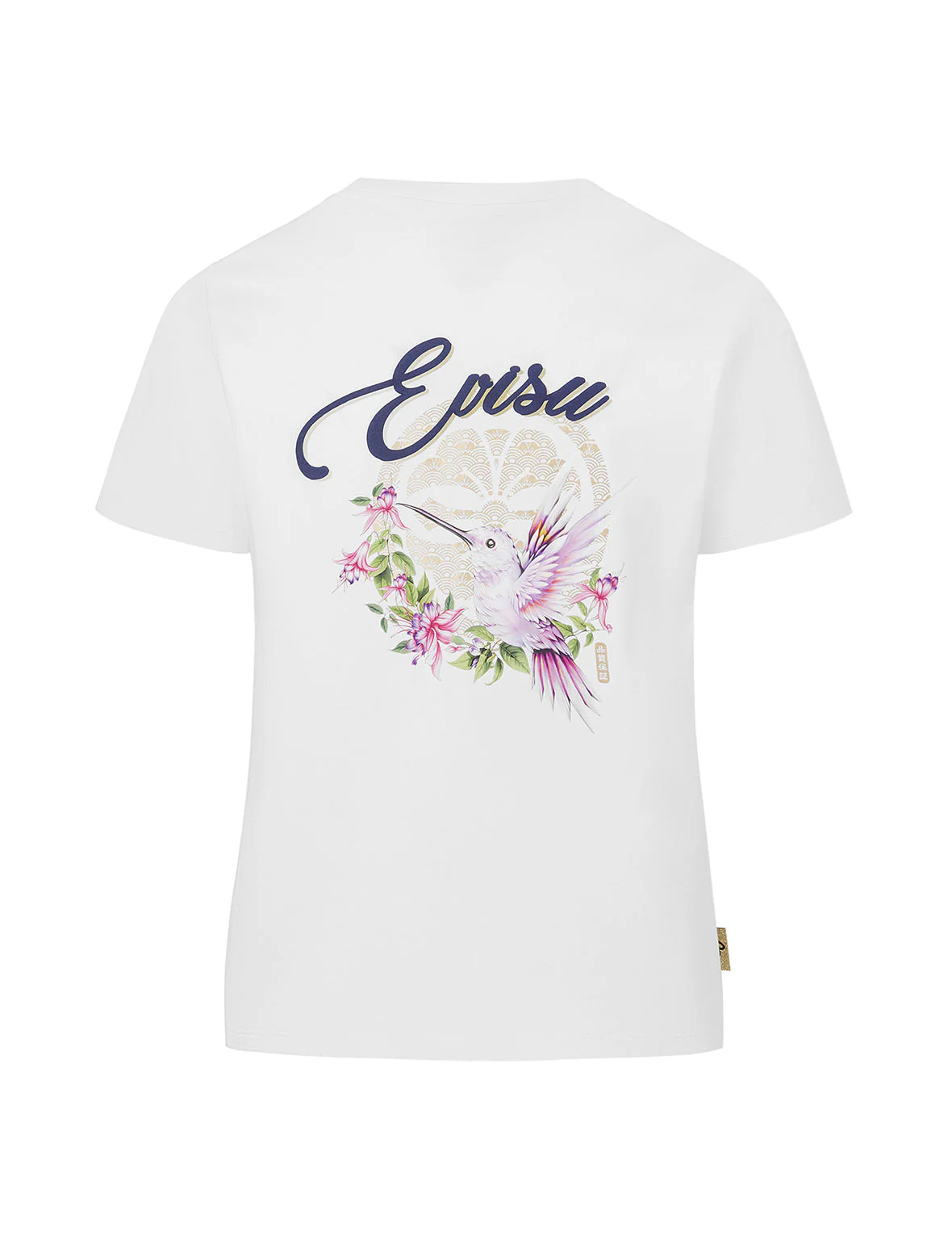 Hummingbird and Magnolia Print Regular Fit T-shirt - Image 10
