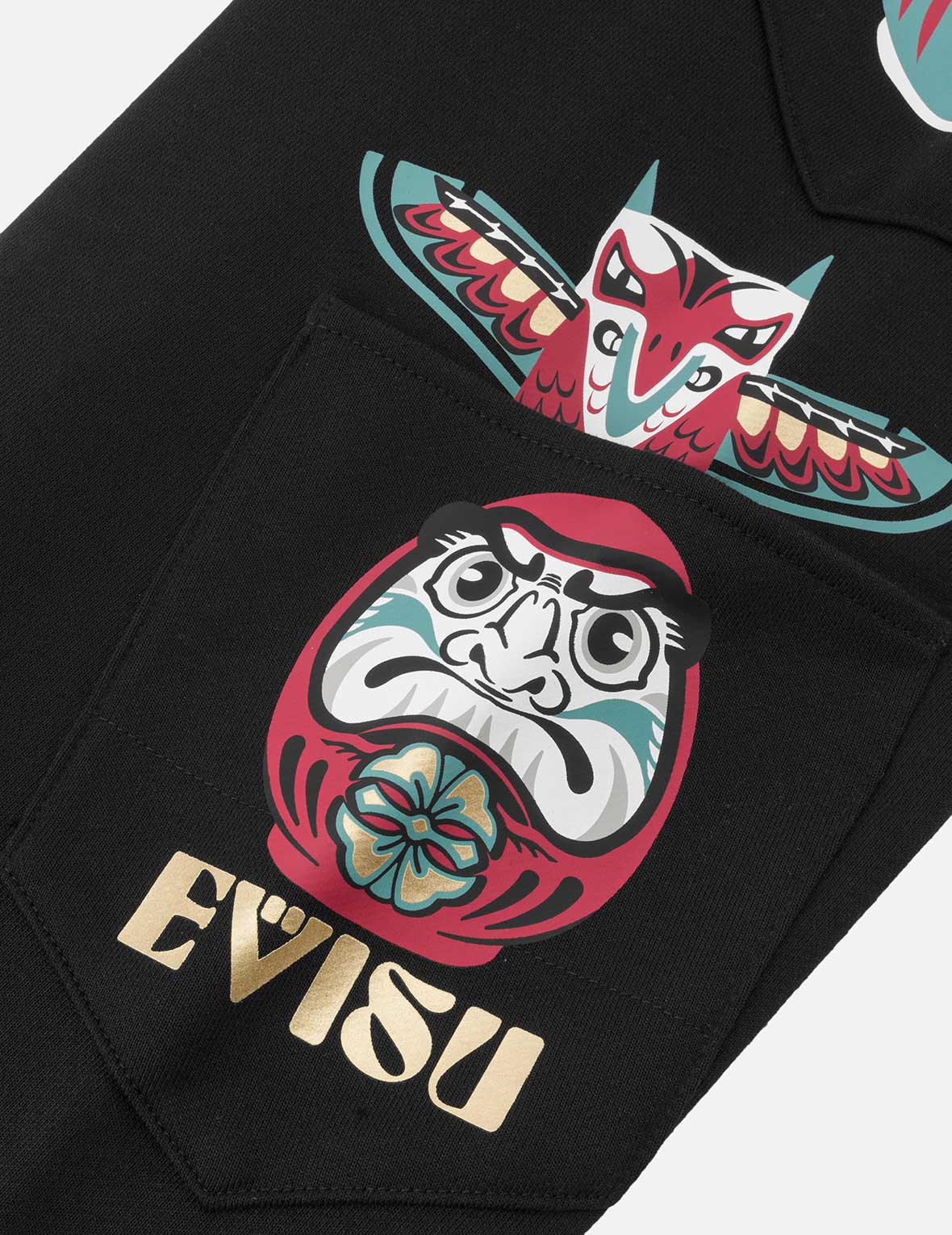 Indian Totem Daruma PrintRegular Fit Sweatpants - Image 10