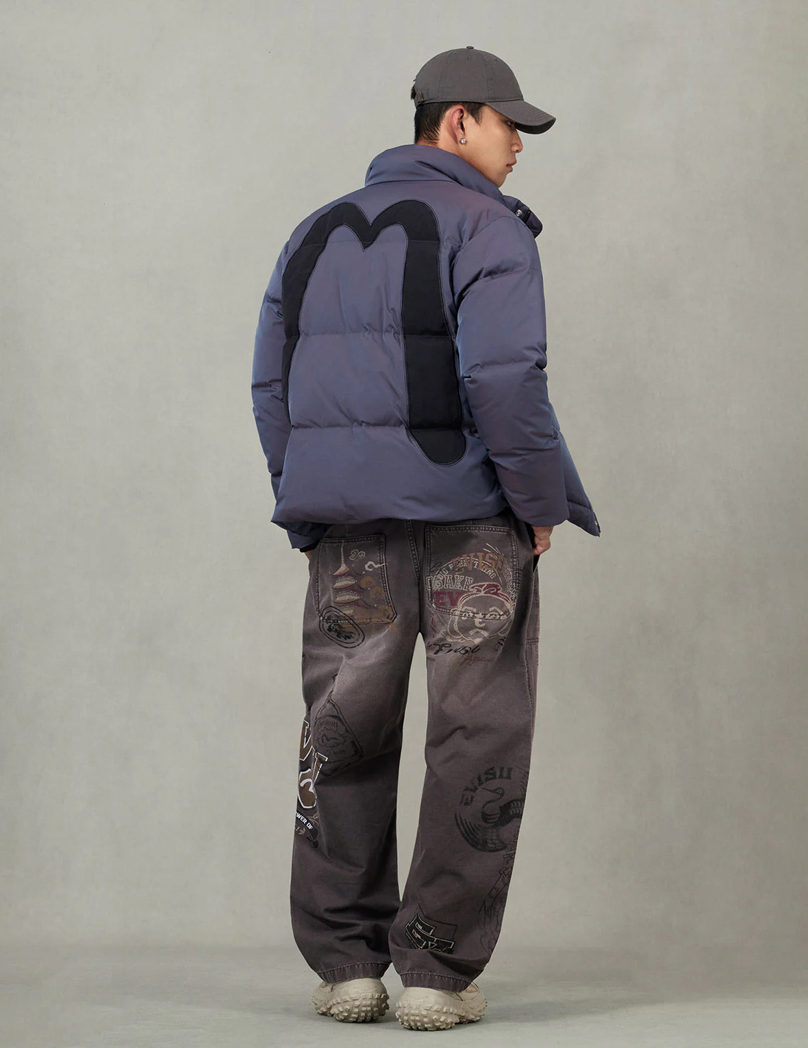 Inserted Daicock Embroidery Regular Fit Down Jacket - Image 11