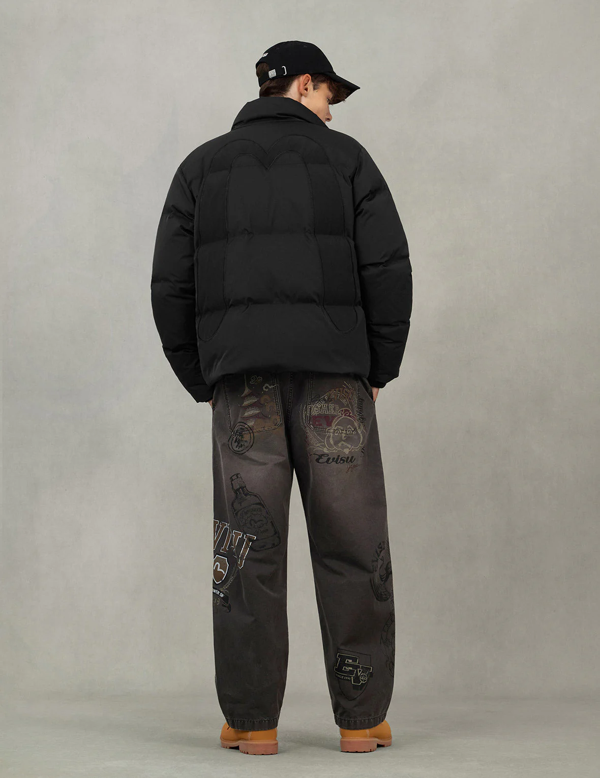 Inserted Daicock Embroidery Regular Fit Down Jacket - Image 12