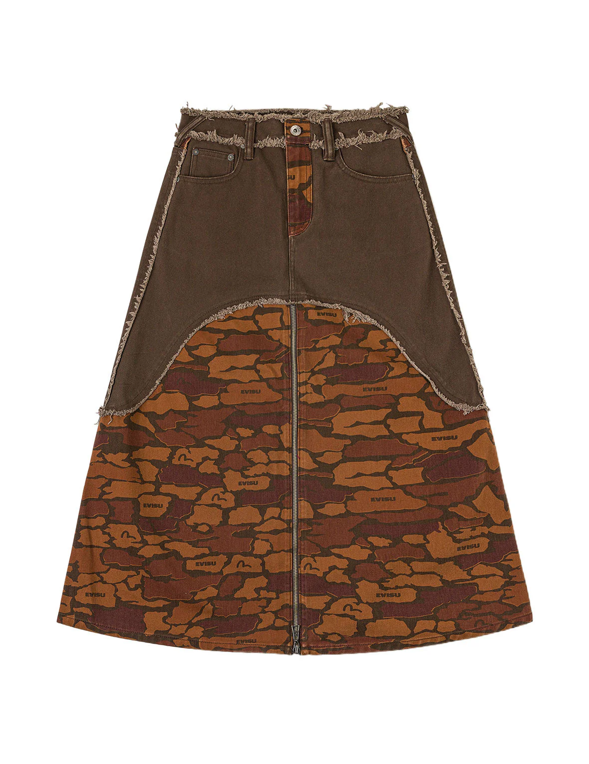 Ishigaki Camouflage Denim Skirt - Image 12