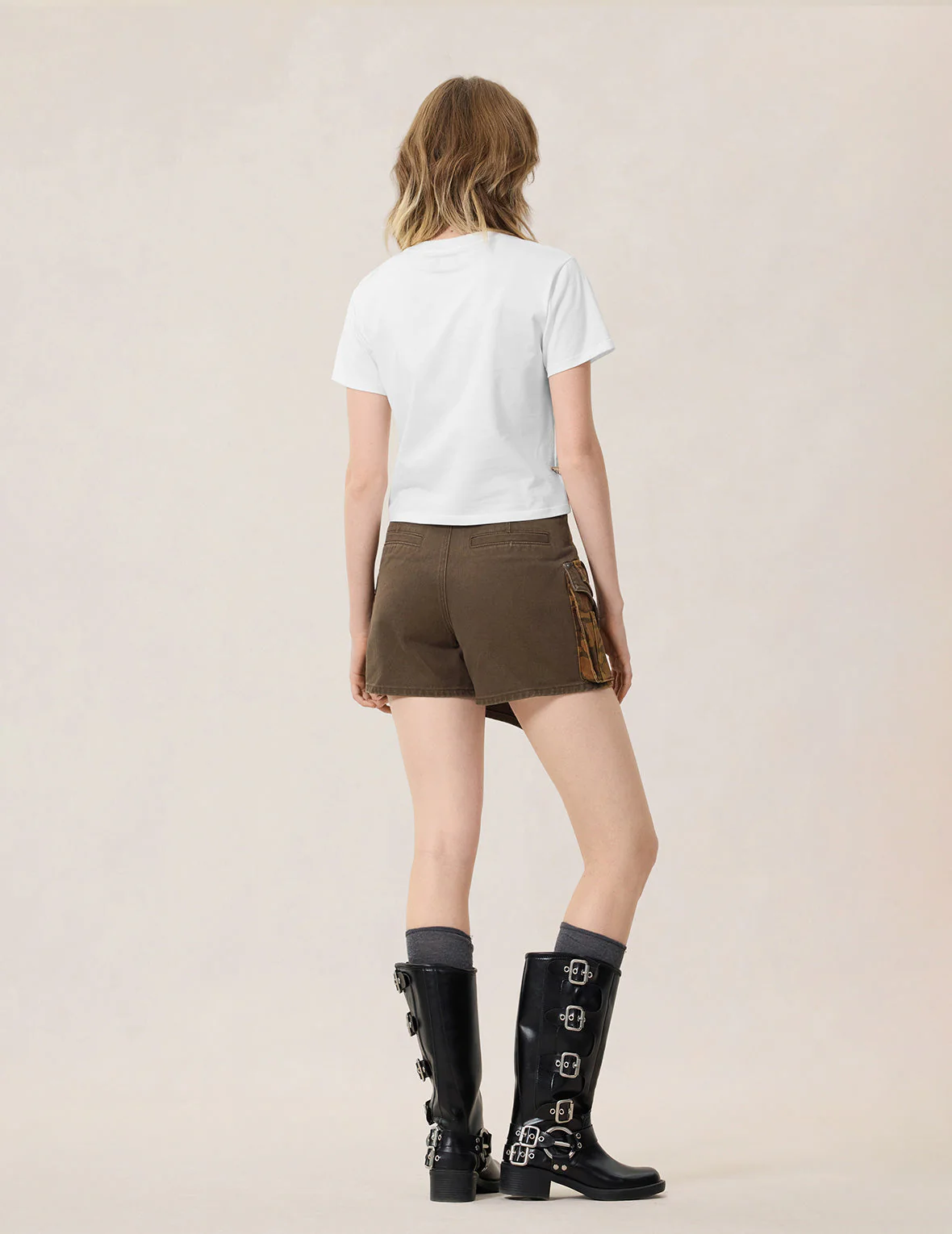 Ishigaki Camouflage Cargo Skorts - Image 6