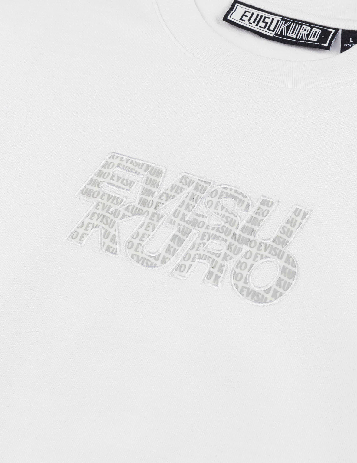 Japanese Appliqué Logo Embroidery Regular Fit T-shirt - Image 10