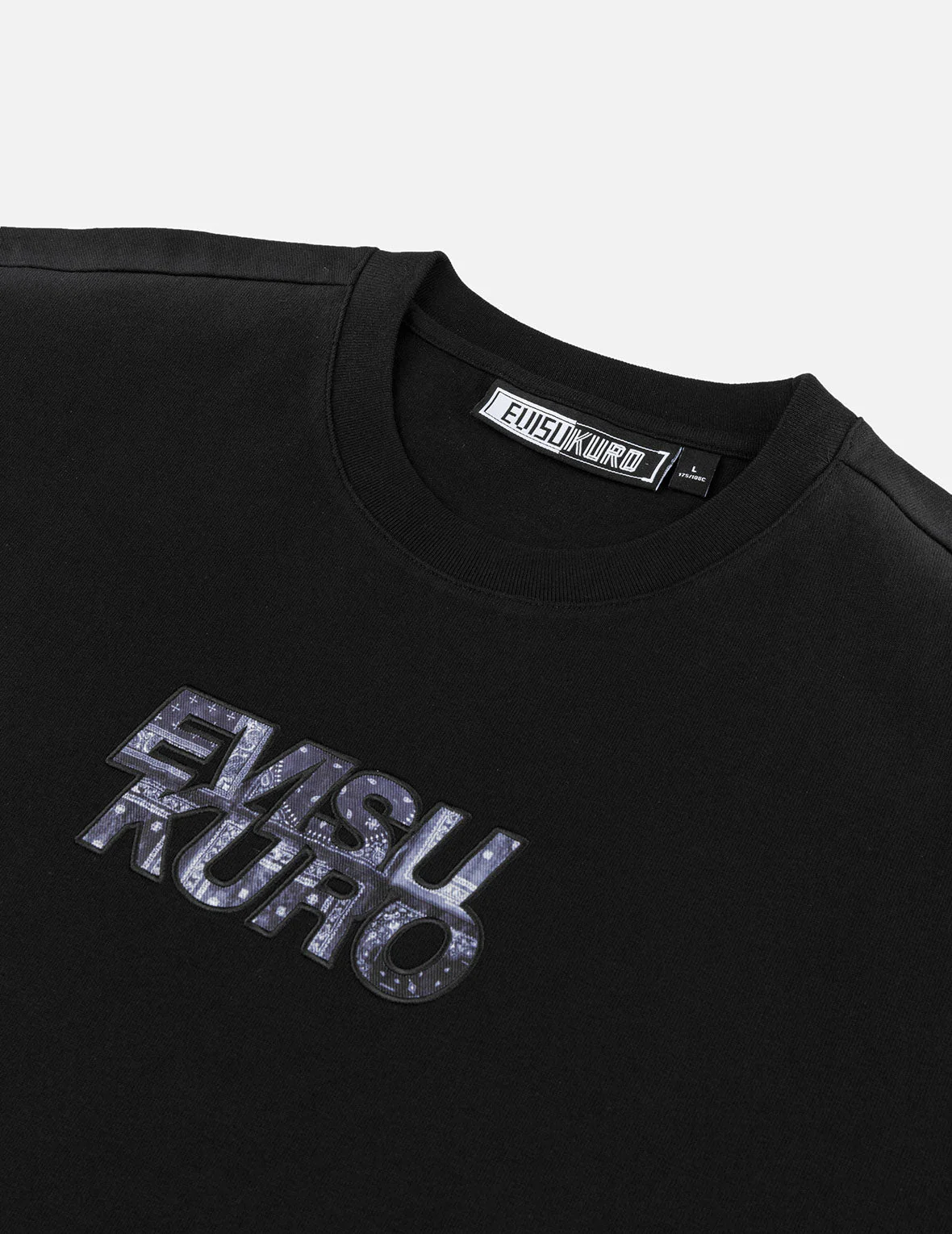 Japanese Appliqué Logo Embroidery Regular Fit T-shirt - Image 11