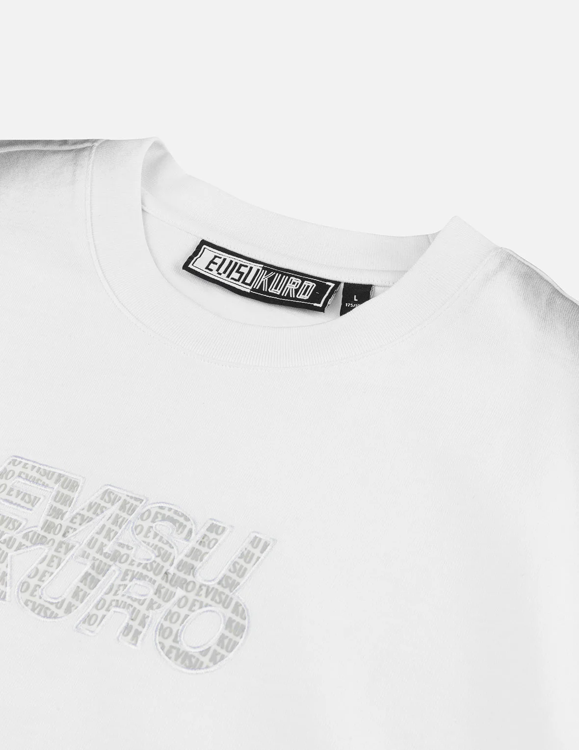 Japanese Appliqué Logo Embroidery Regular Fit T-shirt - Image 12
