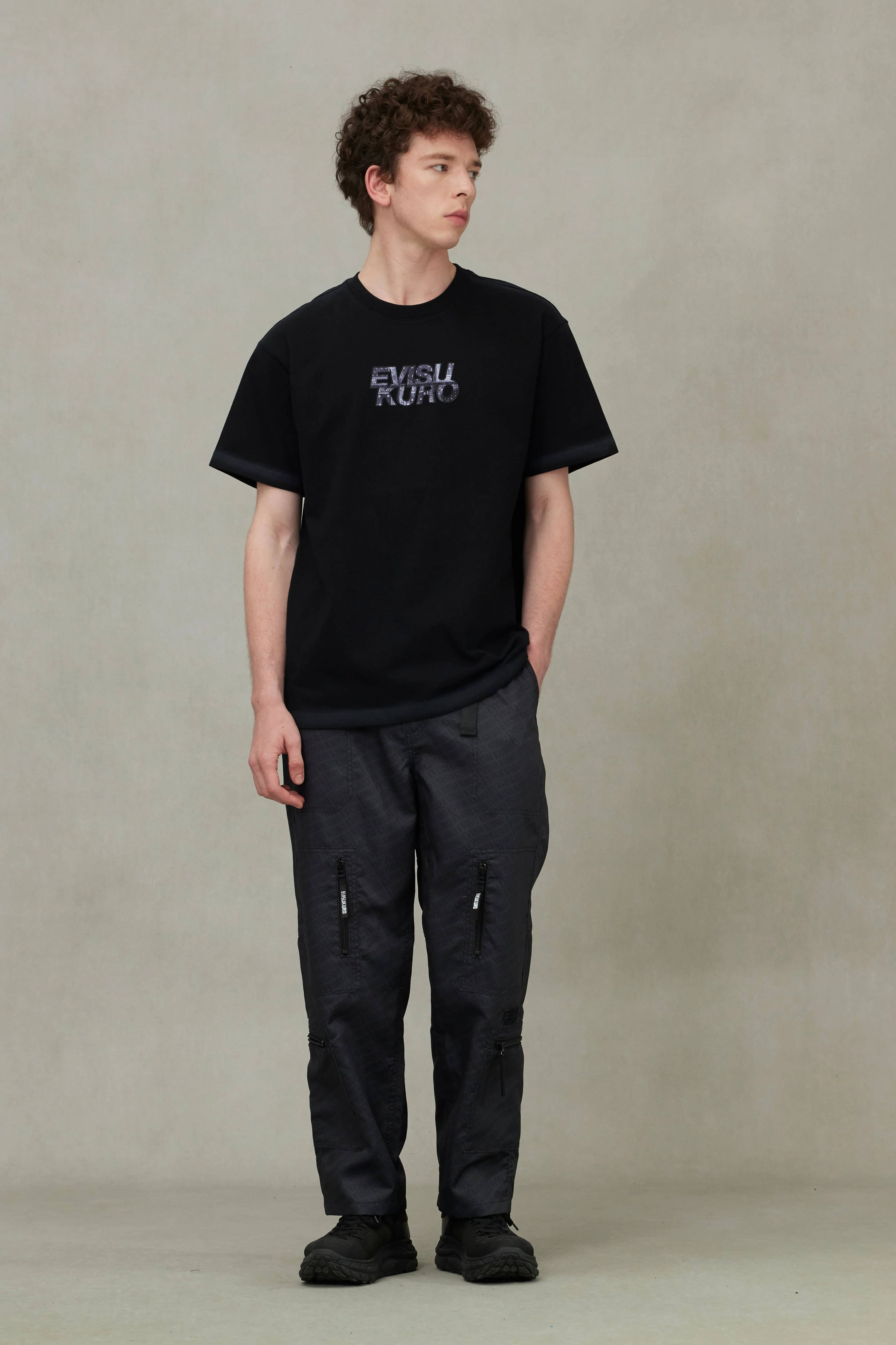 Japanese Appliqué Logo Embroidery Regular Fit T-shirt - Image 5