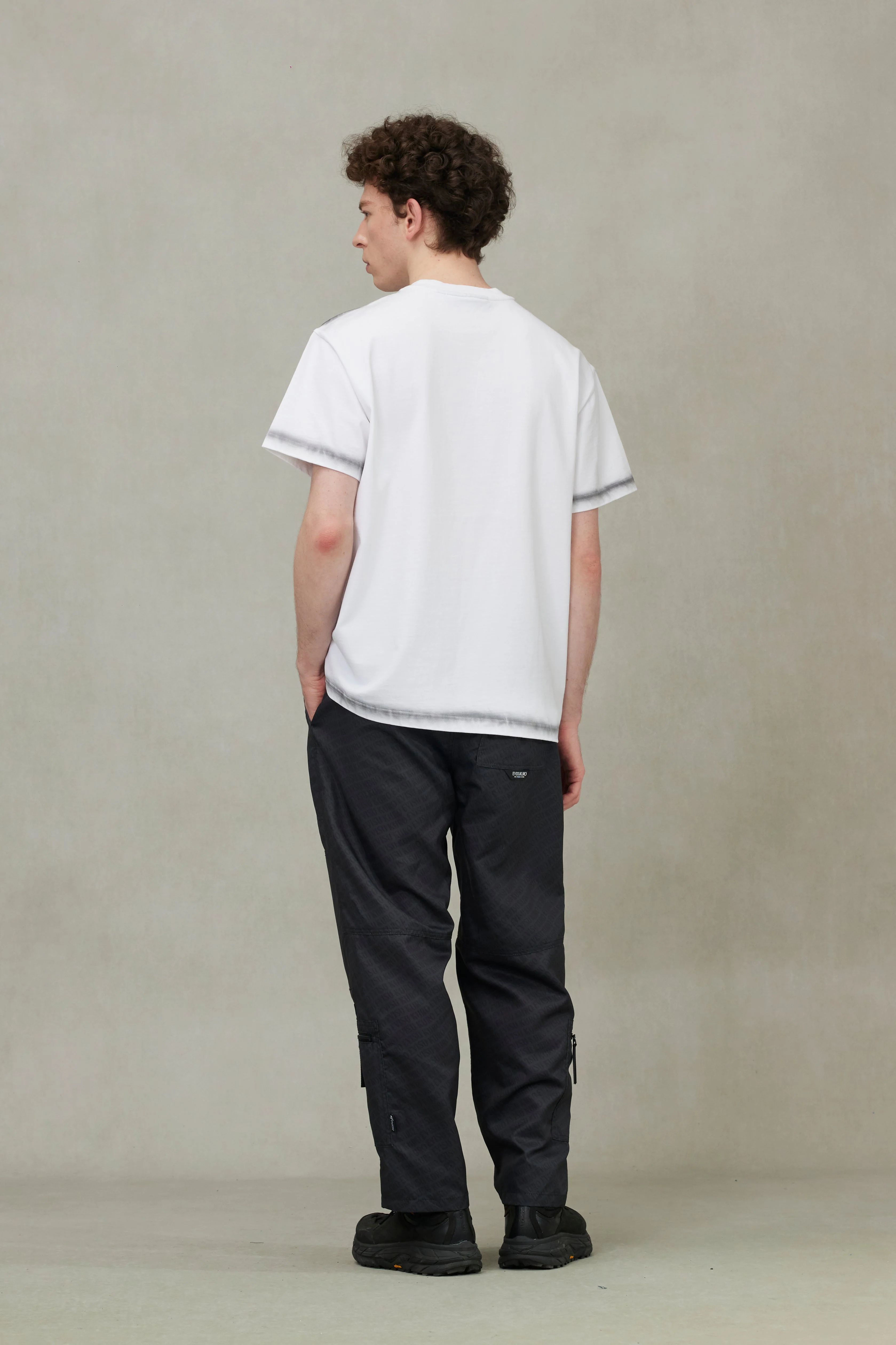 Japanese Appliqué Logo Embroidery Regular Fit T-shirt - Image 8