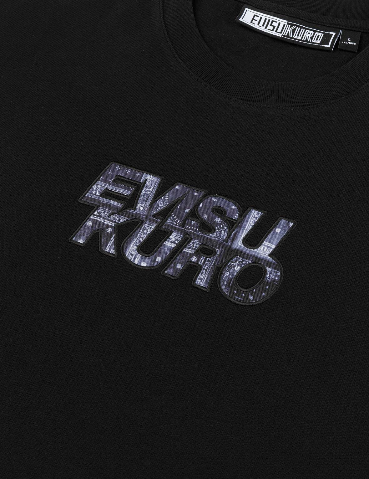 Japanese Appliqué Logo Embroidery Regular Fit T-shirt - Image 9
