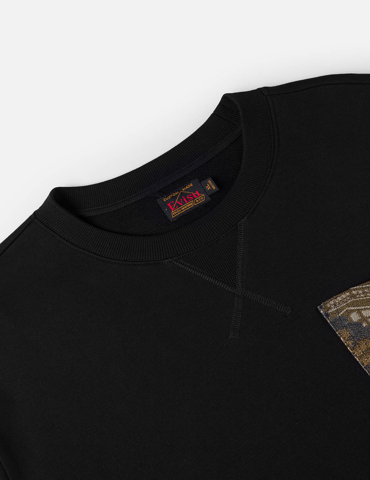 Japanese Print Brocade Pocket Sweatshirt - Image 6