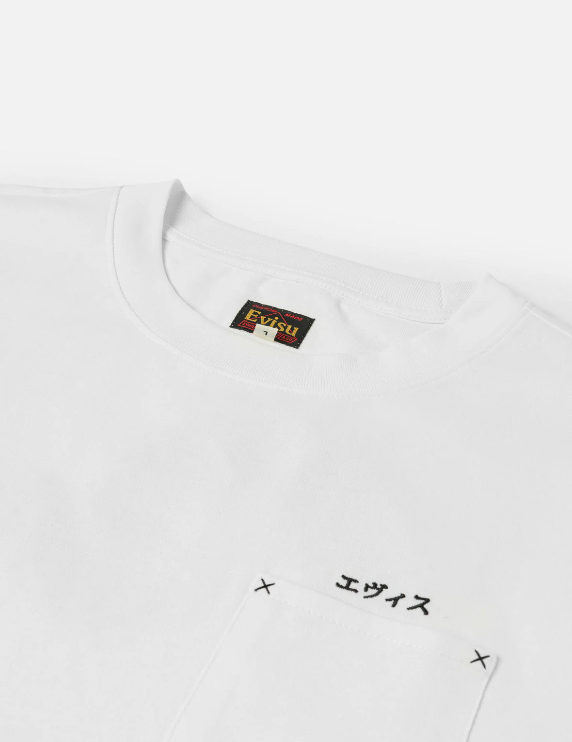 Japanese Logo Embroidery Pocket T-shirt - Image 15