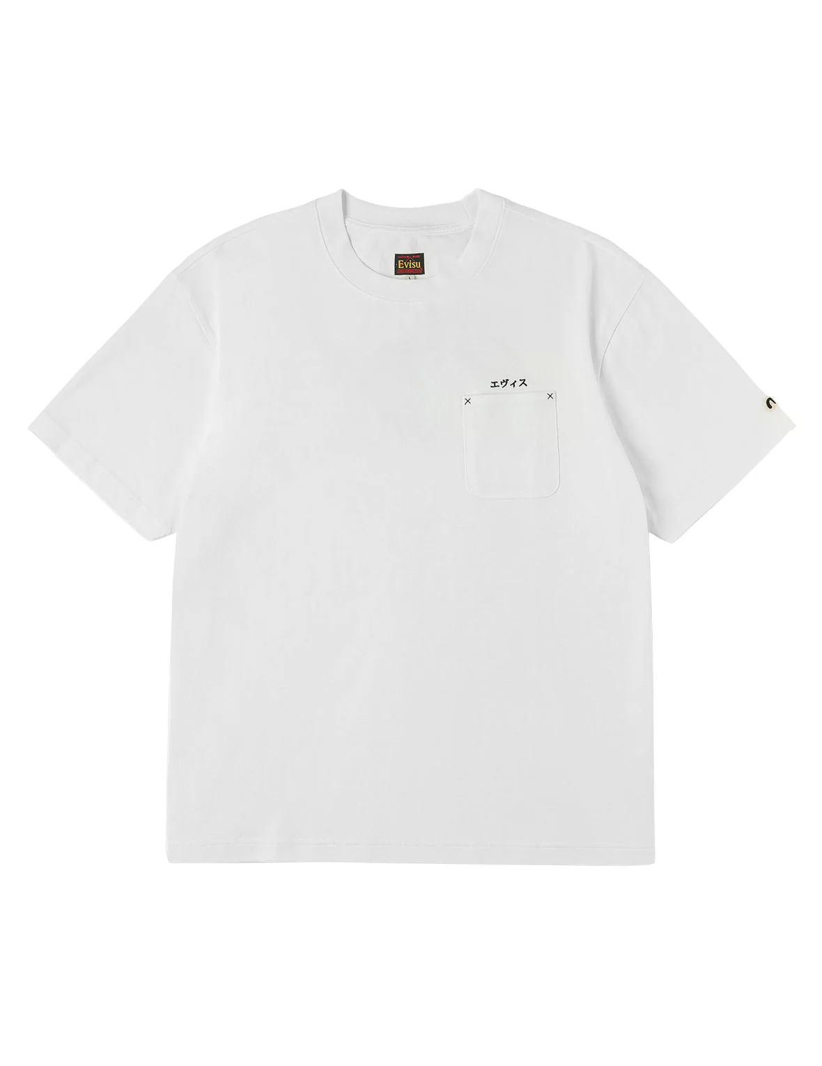 Japanese Logo Embroidery Pocket T-shirt - Image 3