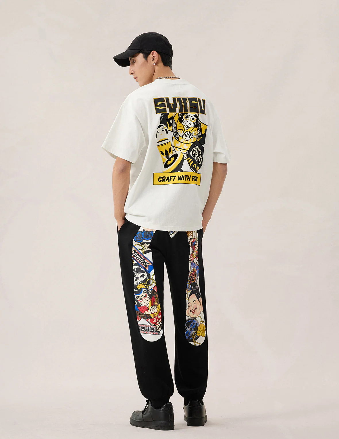 Japanese Kite Daicock Printed Sweatpants - Image 8