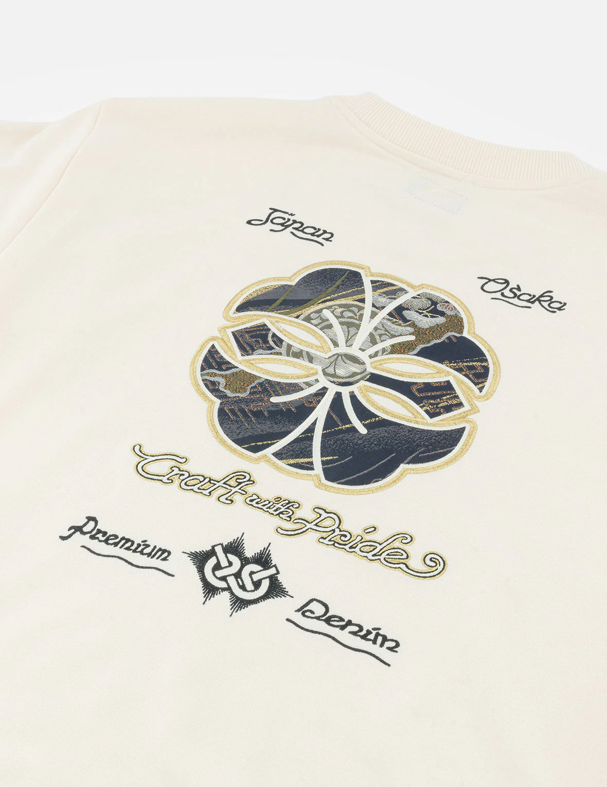Kamon and Logo Brocade Applique Relax Fit Sweatshirts - Image 16
