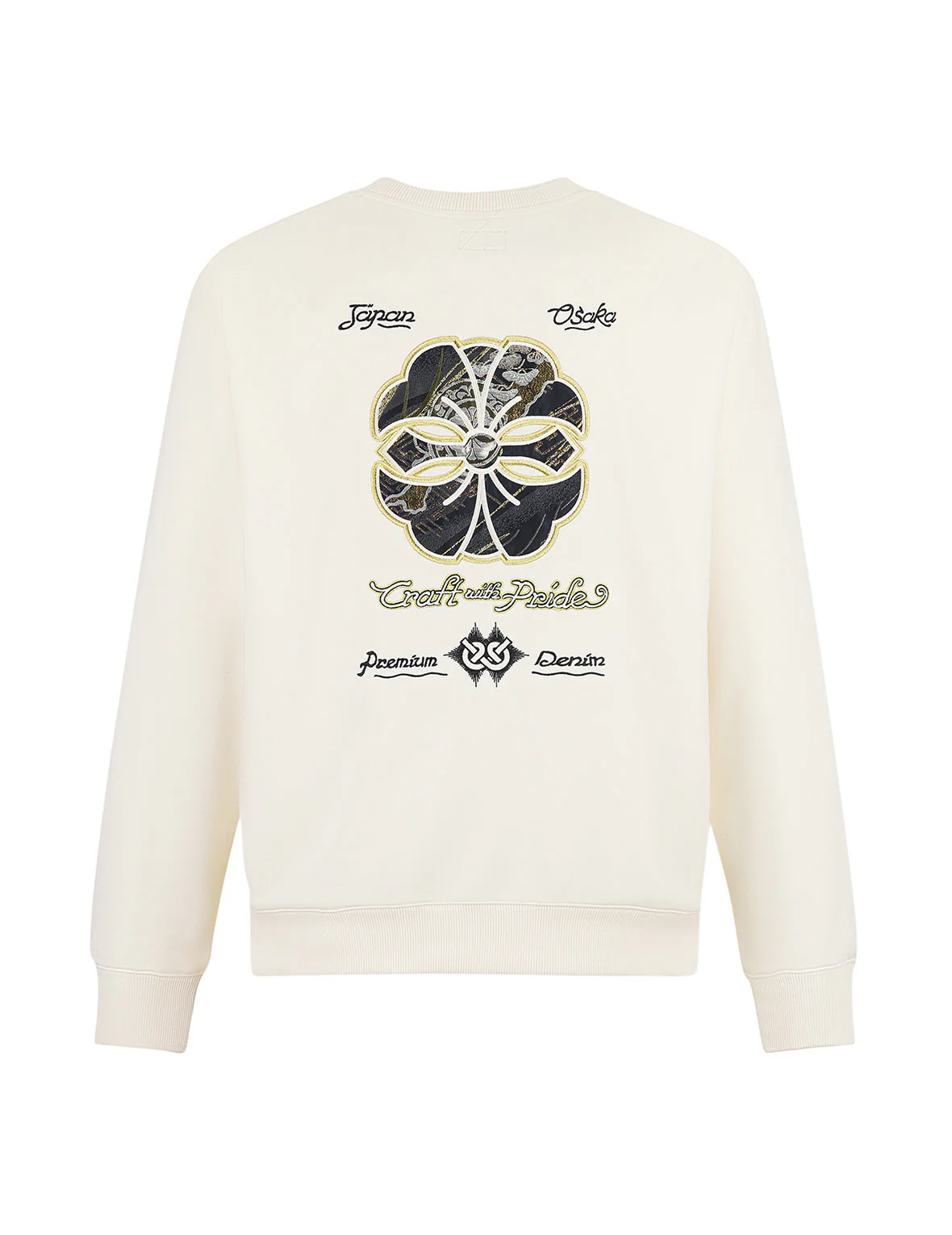 Kamon and Logo Brocade Applique Relax Fit Sweatshirts - Image 19