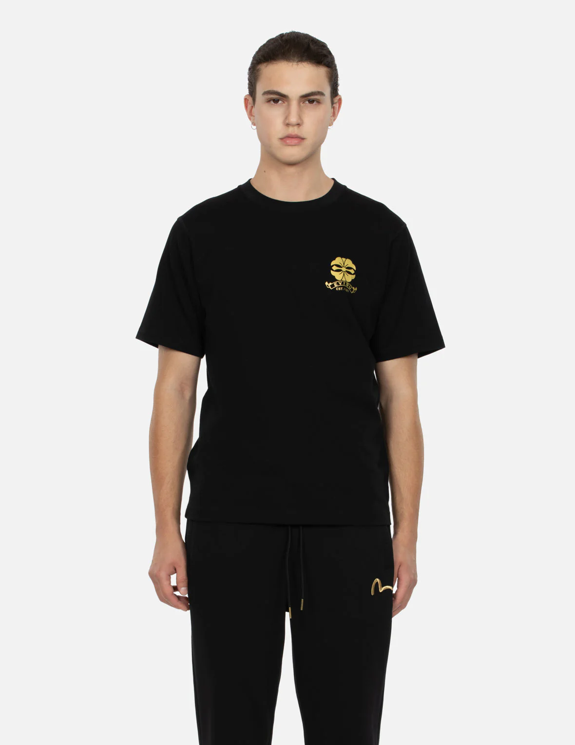 Kamon and Logo Foil Print Regular Fit T-shirt - Image 13