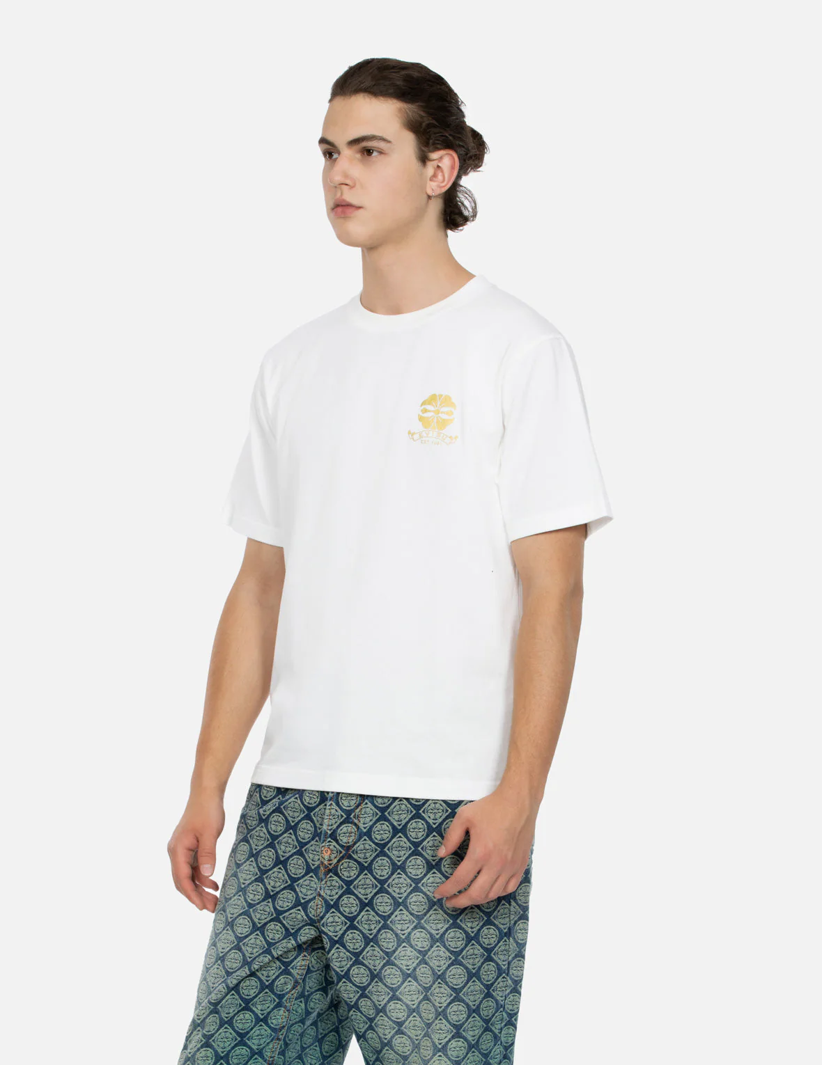 Kamon and Logo Foil Print Regular Fit T-shirt - Image 14