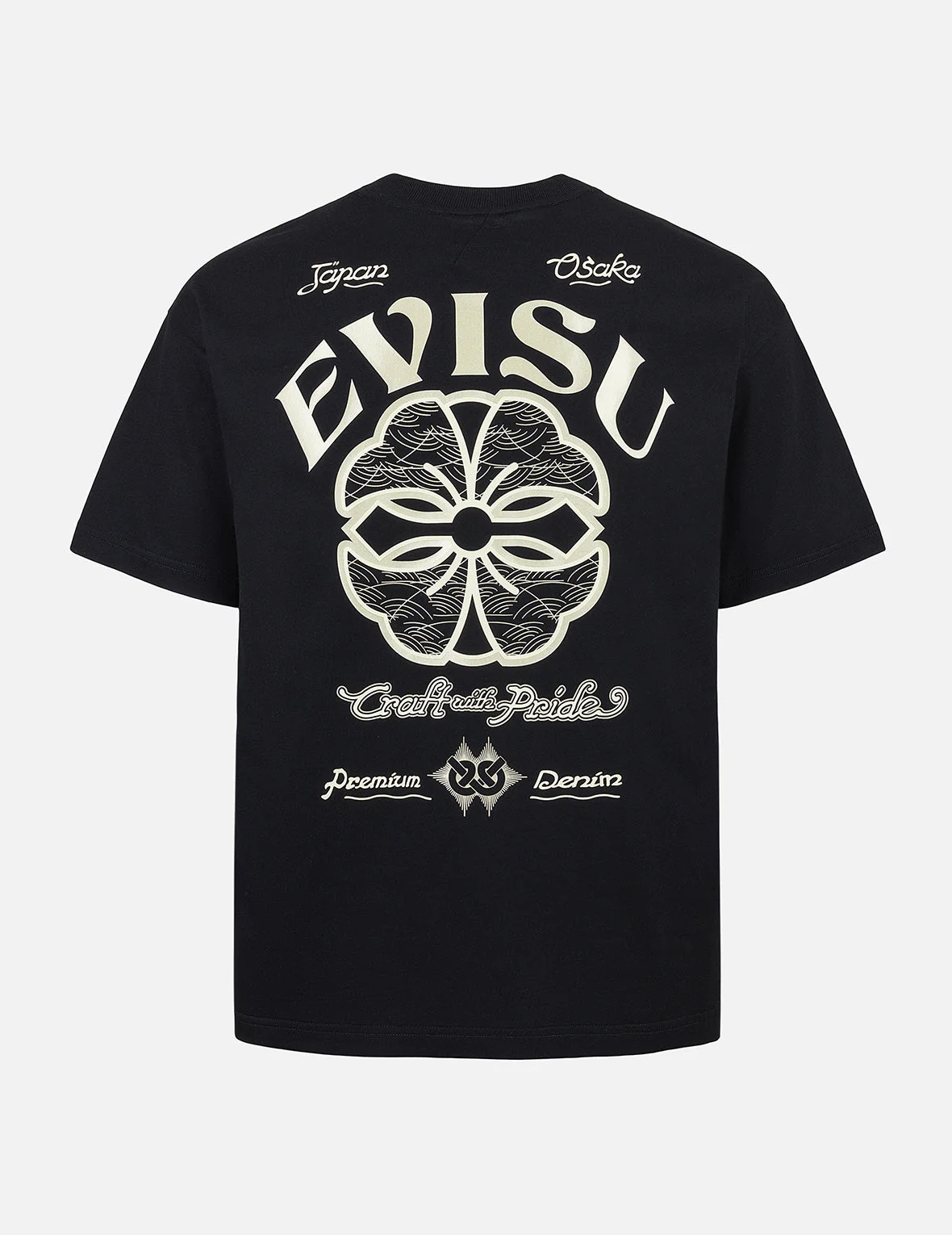 Kamon and Logo Print Relax Fit T-shirt