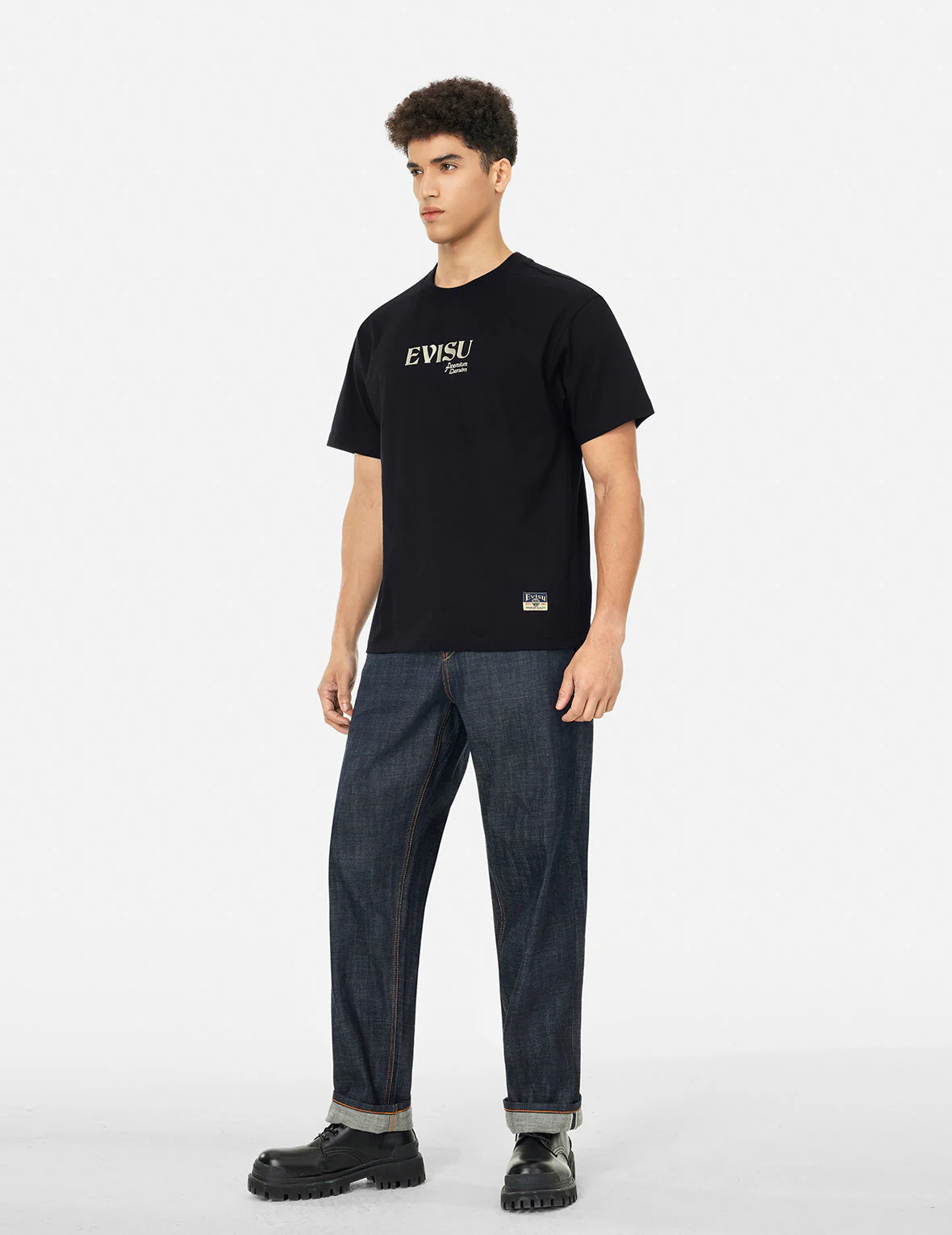 Kamon and Logo Print Relax Fit T-shirt - Image 4