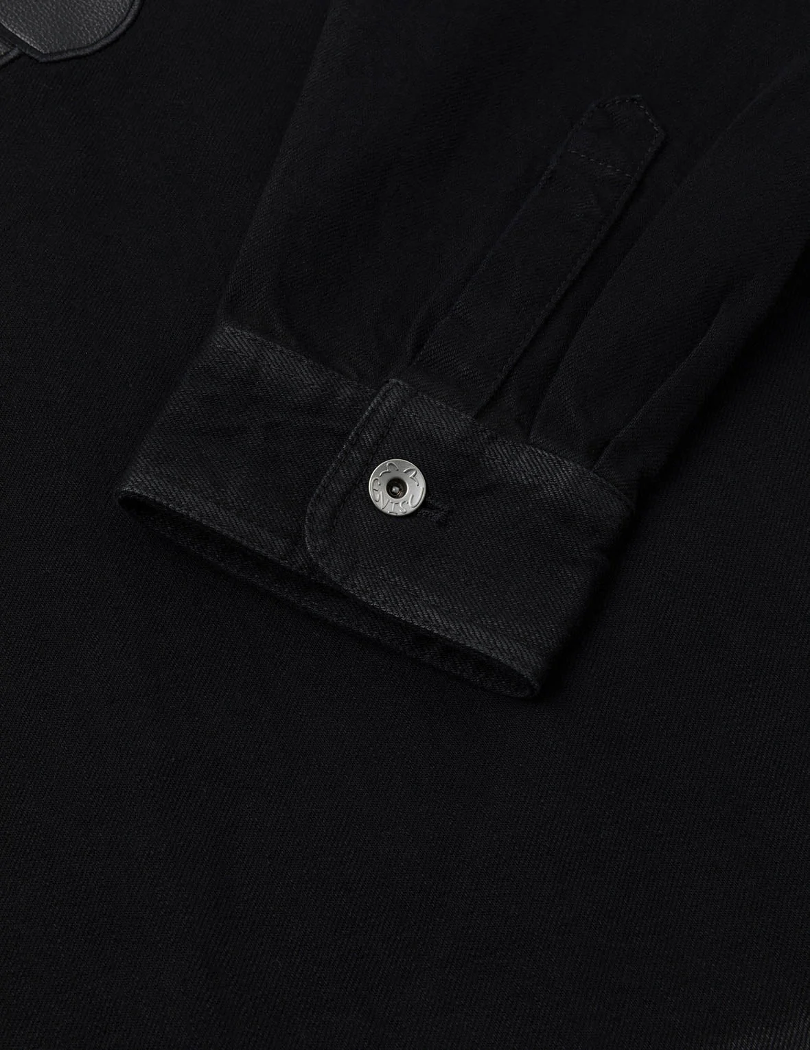 Kamon and Seagull Appliqué Regular Fit Denim Jacket Shirt - Image 15