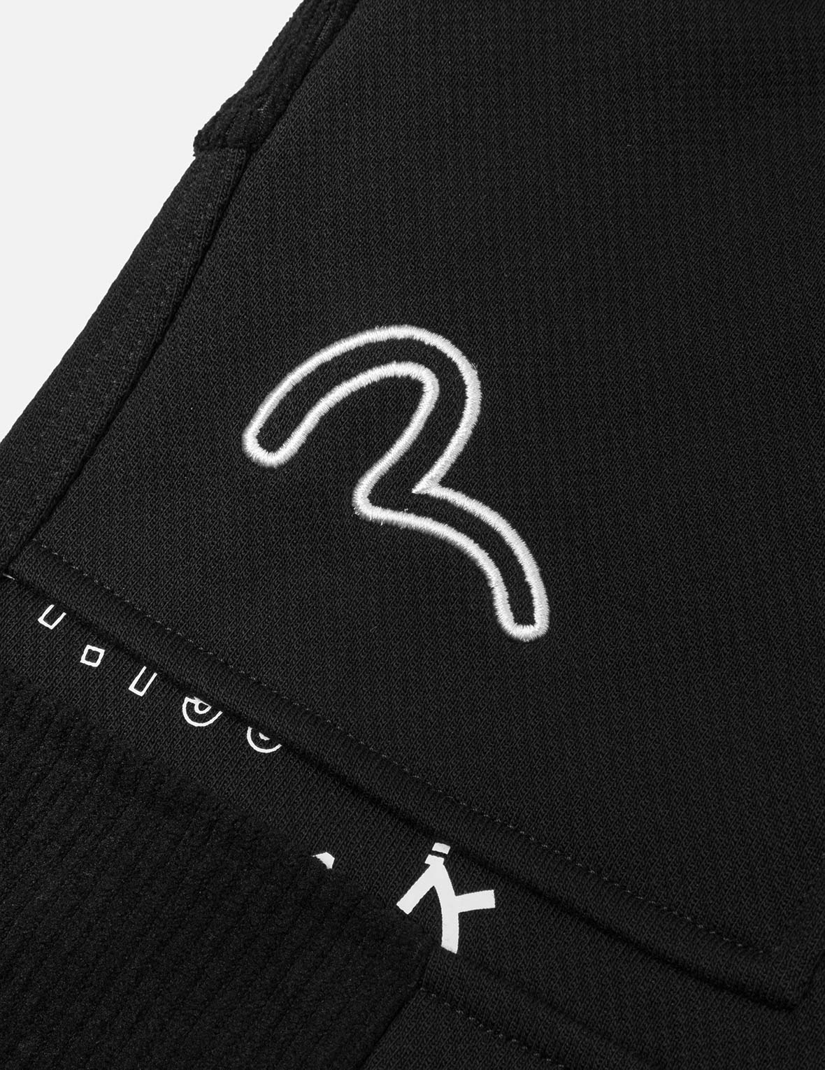 Kamon Appliqué Patchwork Loose Fit Sweatpants - Image 8