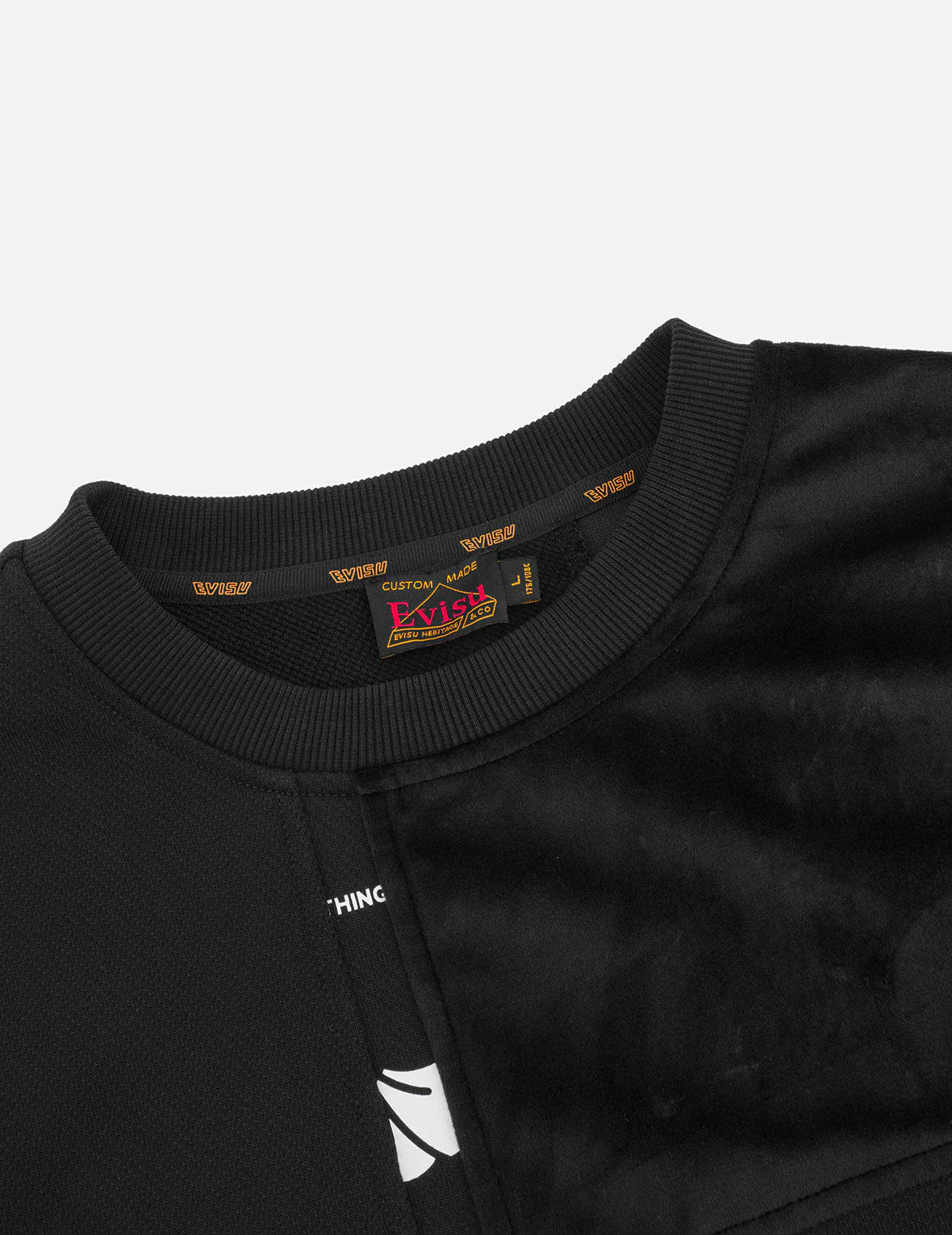 Kamon Appliqué Patchwork Loose Fit Sweatshirt - Image 10