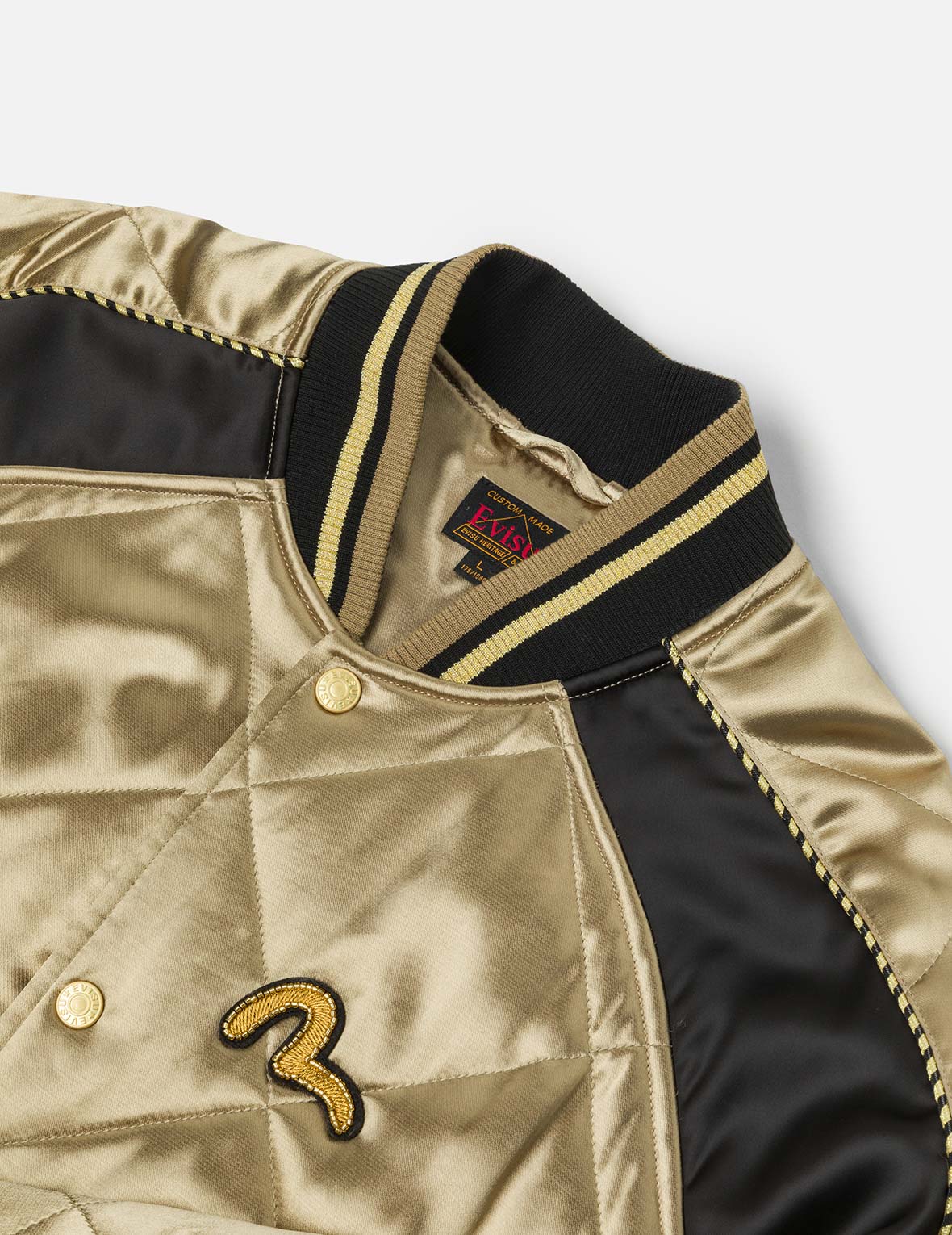 Kamon Beading Embroidery　Relax Fit Padded Souvenir Jacket - Image 7