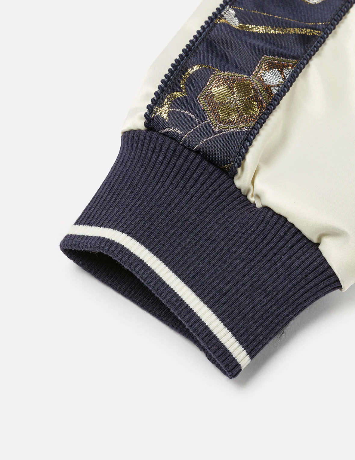 Kamon Brocade Appliqué Regular Fit Souvenior Jacket - Image 10