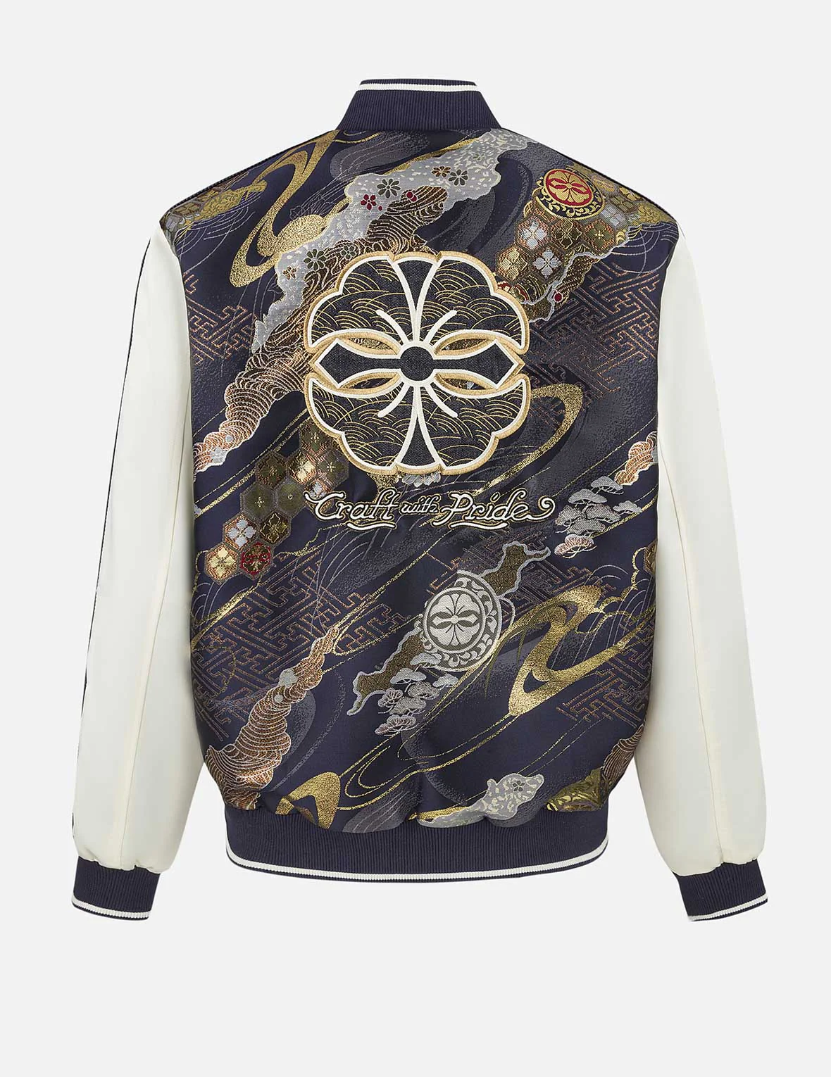 Kamon Brocade Appliqué Regular Fit Souvenior Jacket - Image 2