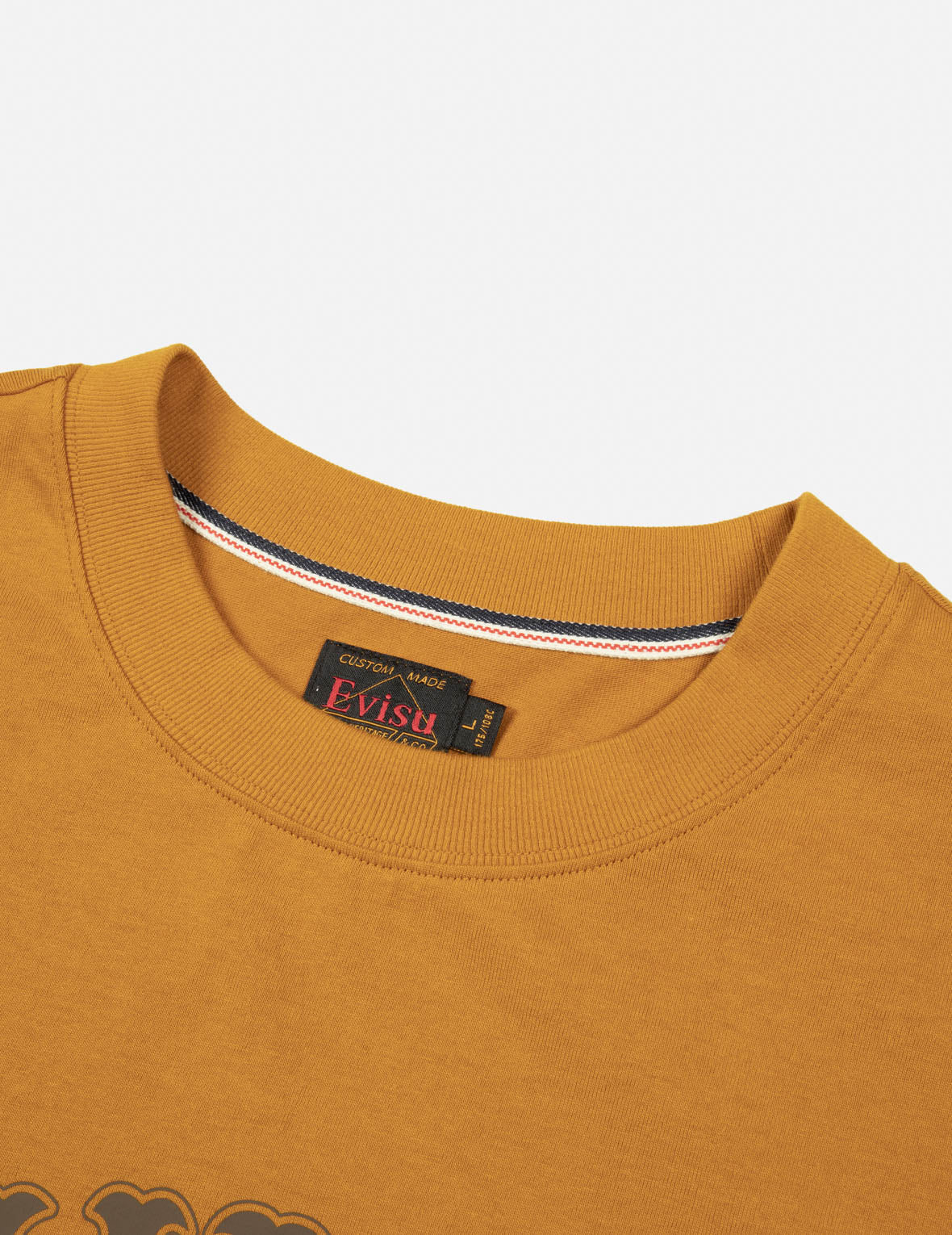 Kamon Embroidery and Logo Print Fashion Fit Long-Sleeve T-shirt - Image 7