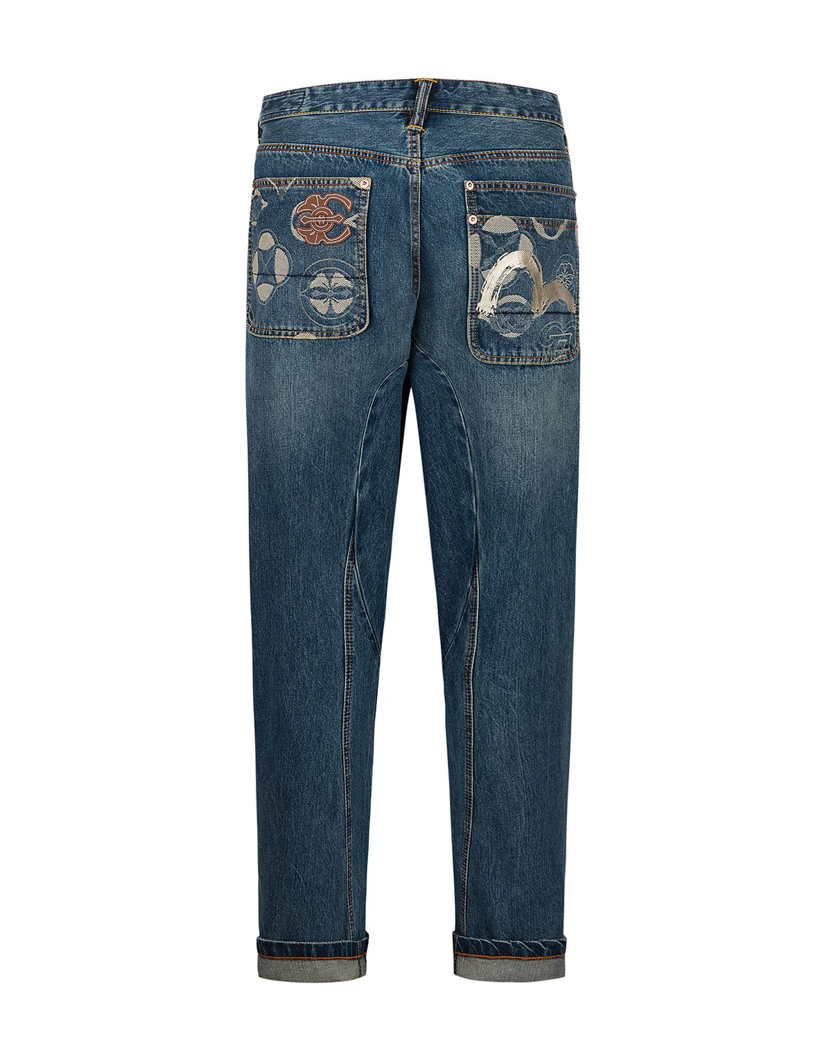 Kamon Jacquard Pockets 3D Fit Jeans - Image 11