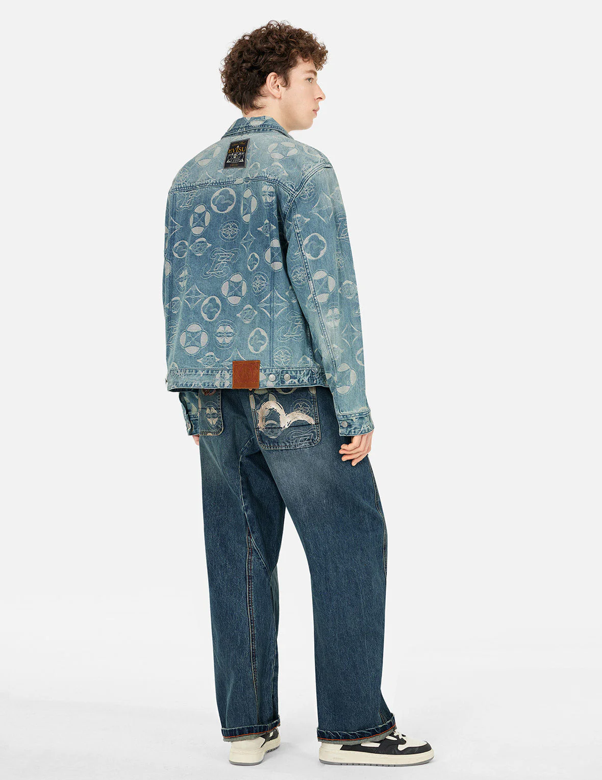 Kamon Jacquard Pockets 3D Fit Jeans - Image 3