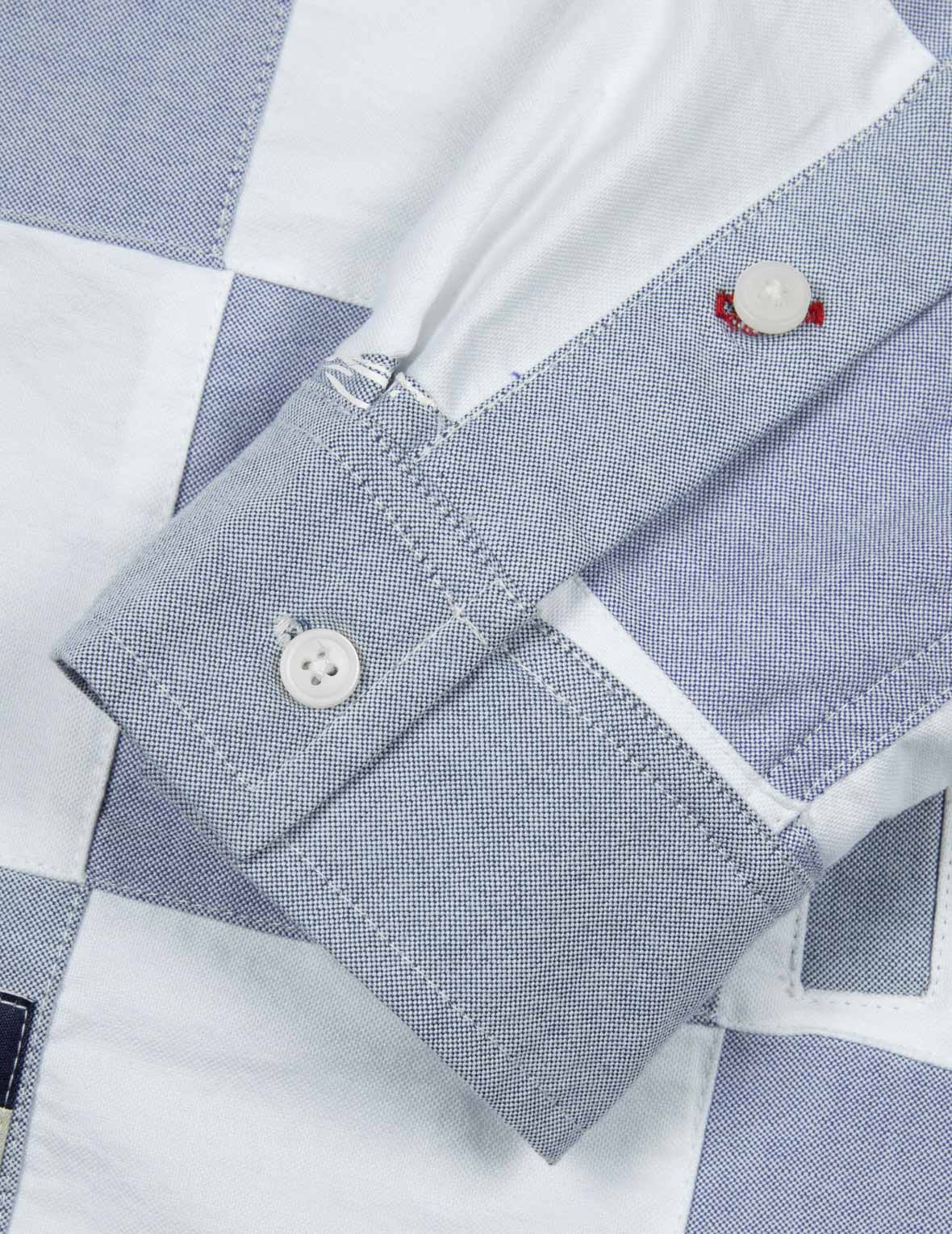 Kamon Print and Seagull Embroidery Relax Fit Shirt - Image 12