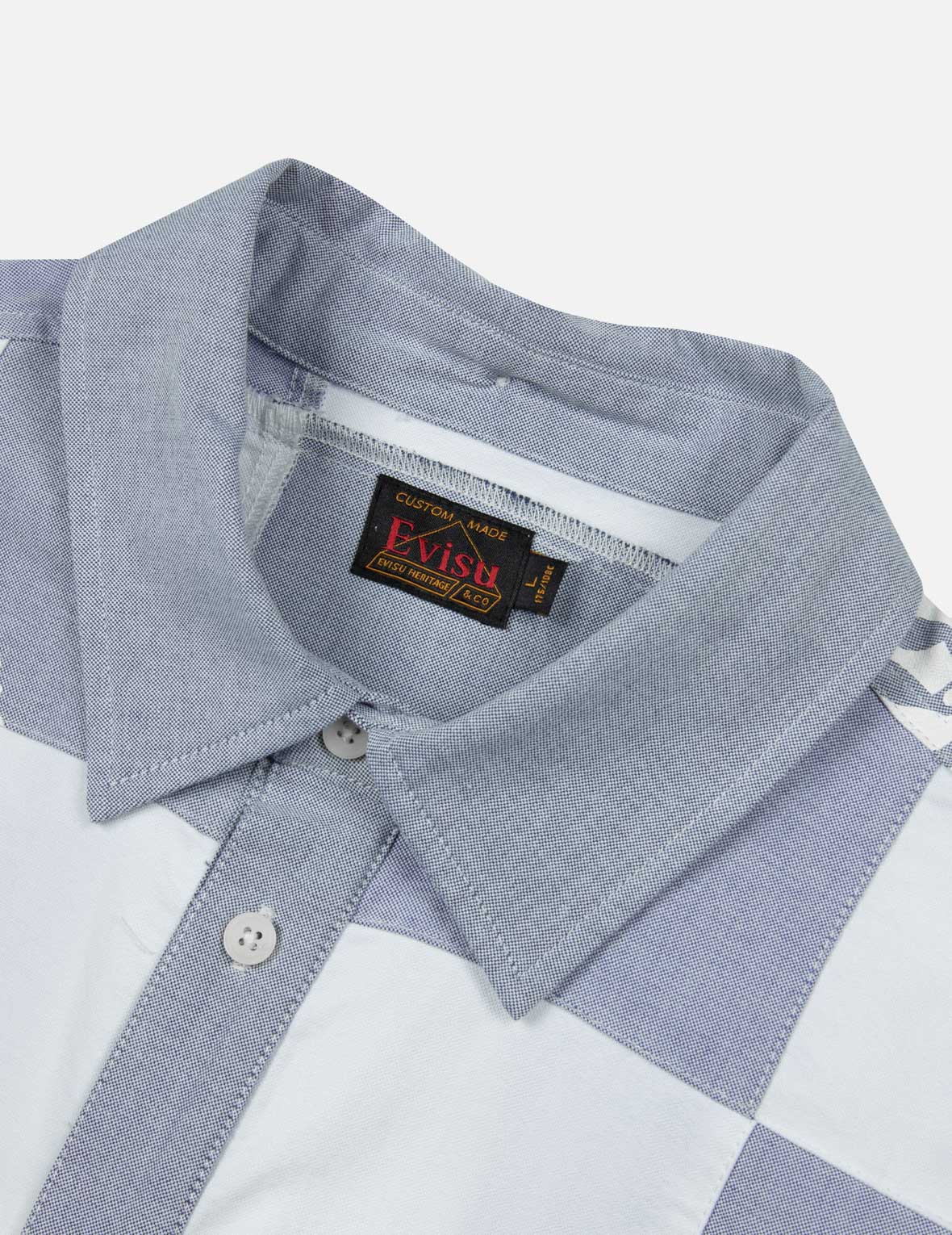 Kamon Print and Seagull Embroidery Relax Fit Shirt - Image 7
