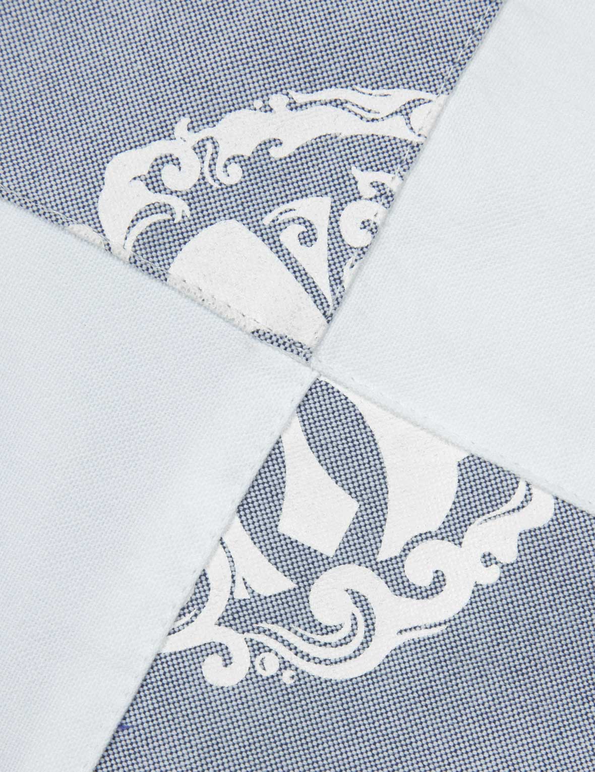 Kamon Print and Seagull Embroidery Relax Fit Shirt - Image 9