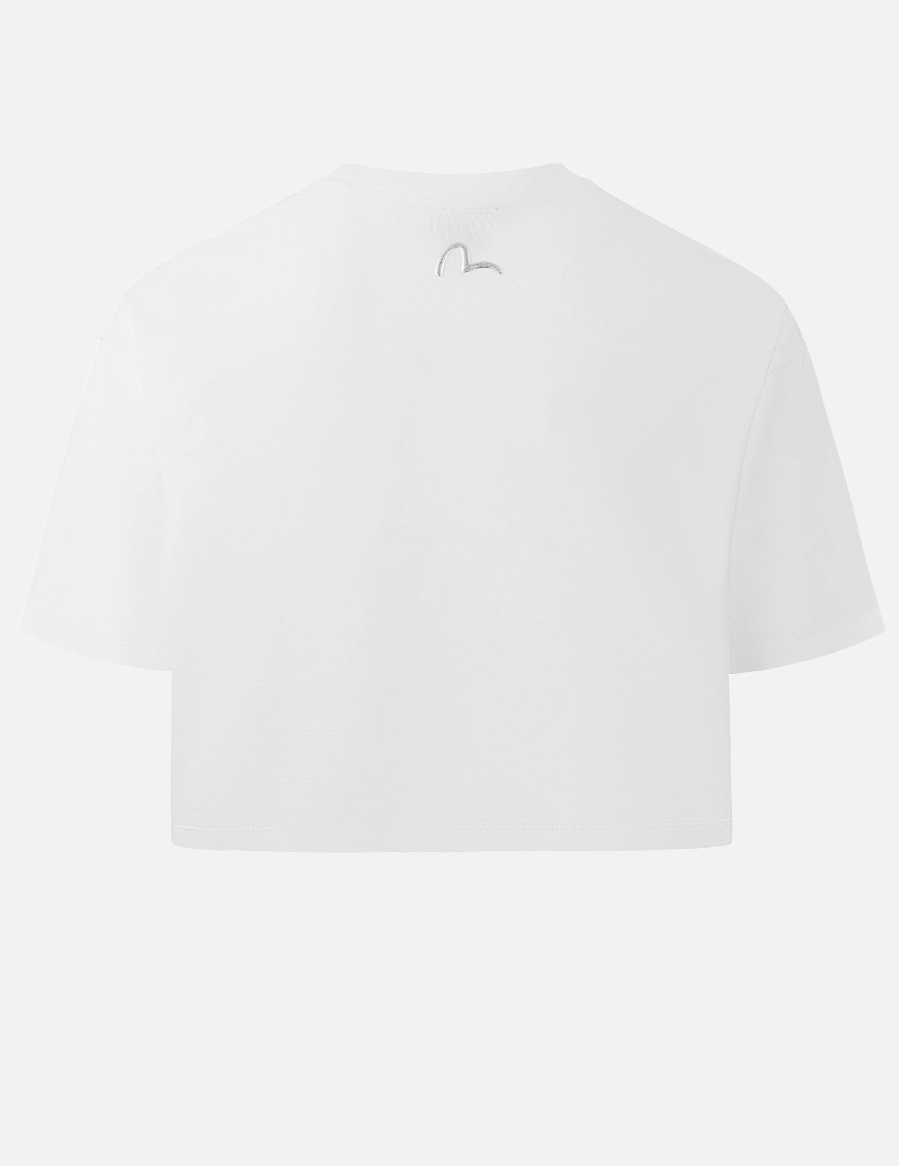 Kamon Rhinestone Cropped T-Shirt - Image 2