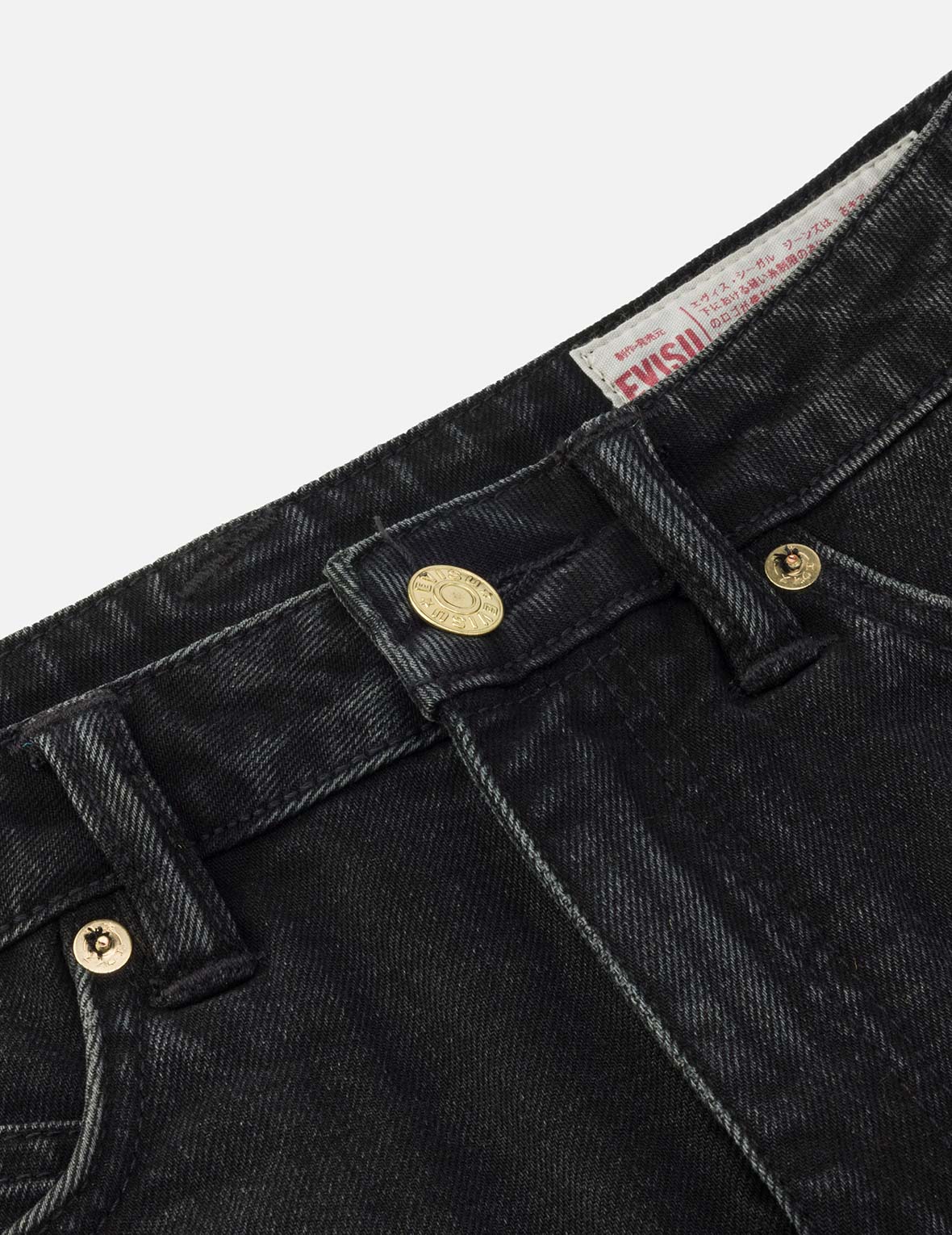 Knot Seagull Embroidery Loose Fit Denim Shorts - Image 6