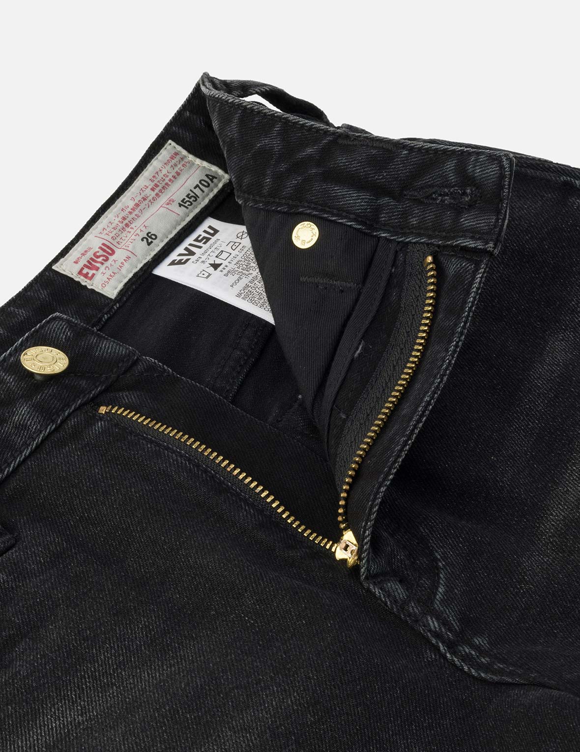 Knot Seagull Embroidery Loose Fit Denim Shorts - Image 7