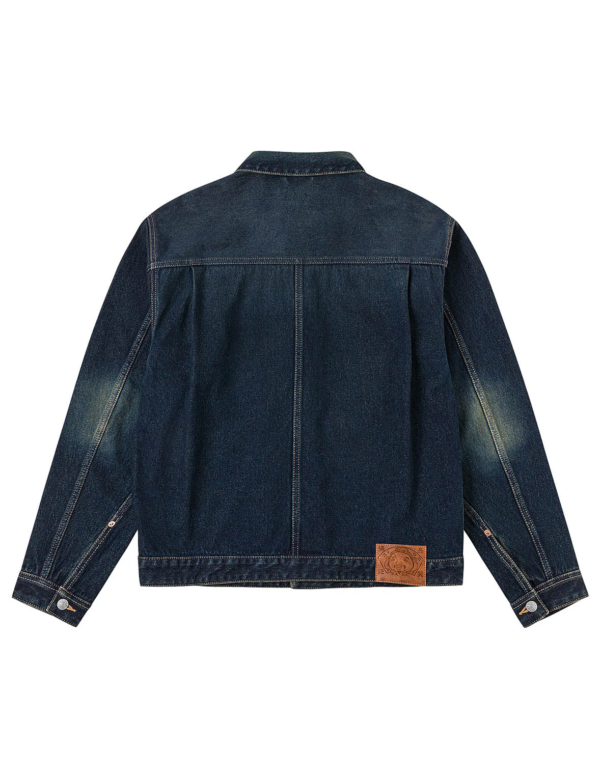 Layered Pocket Denim Worker Jacket - Image 2