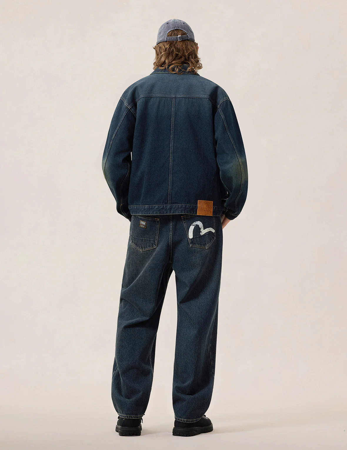 Layered Pocket Denim Worker Jacket - Image 6