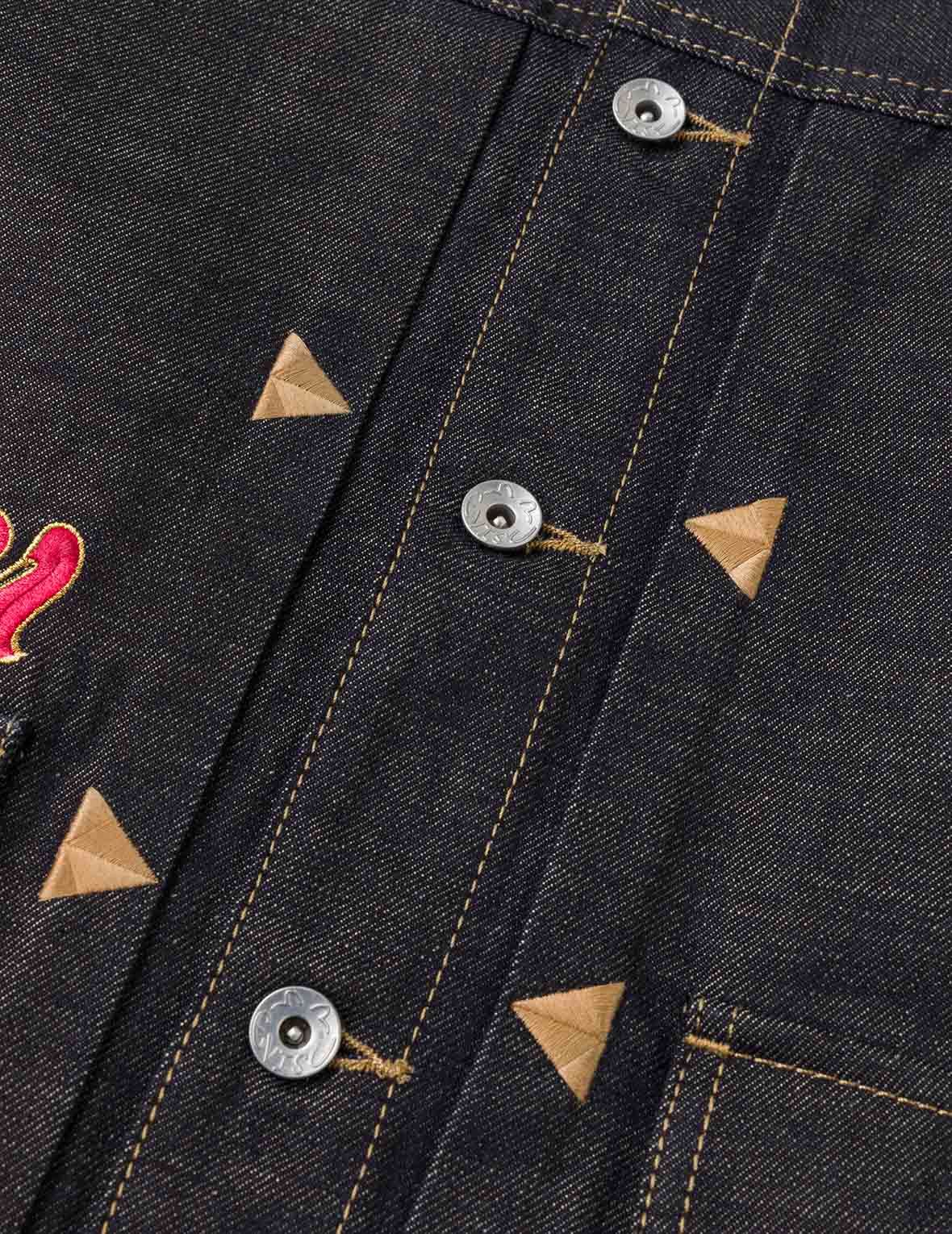 Leopard Embroidery Denim Jacket - Image 10