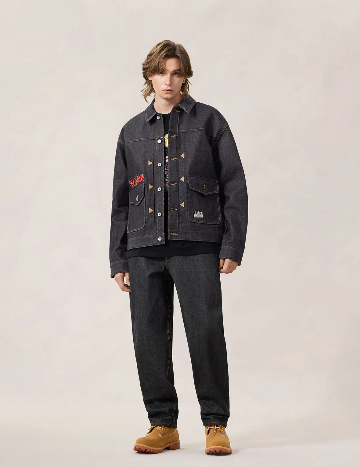 Leopard Embroidery Denim Jacket - Image 7