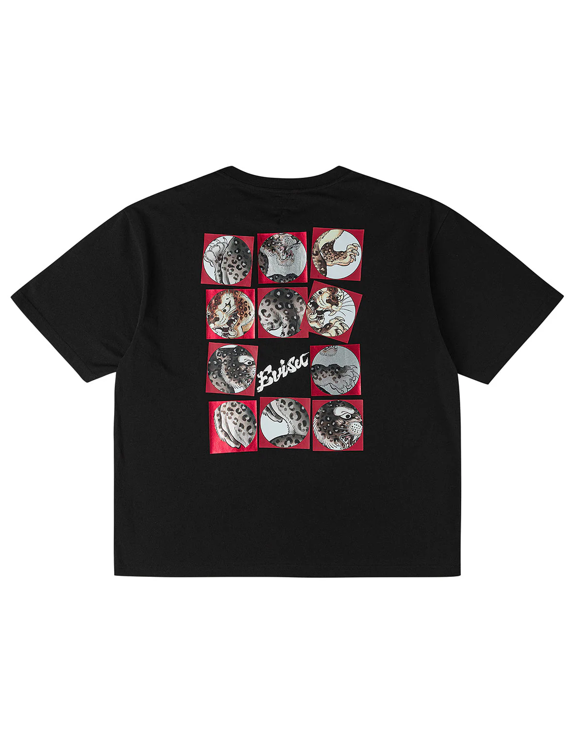 Leopard Grid Printed T-shirt - Image 24