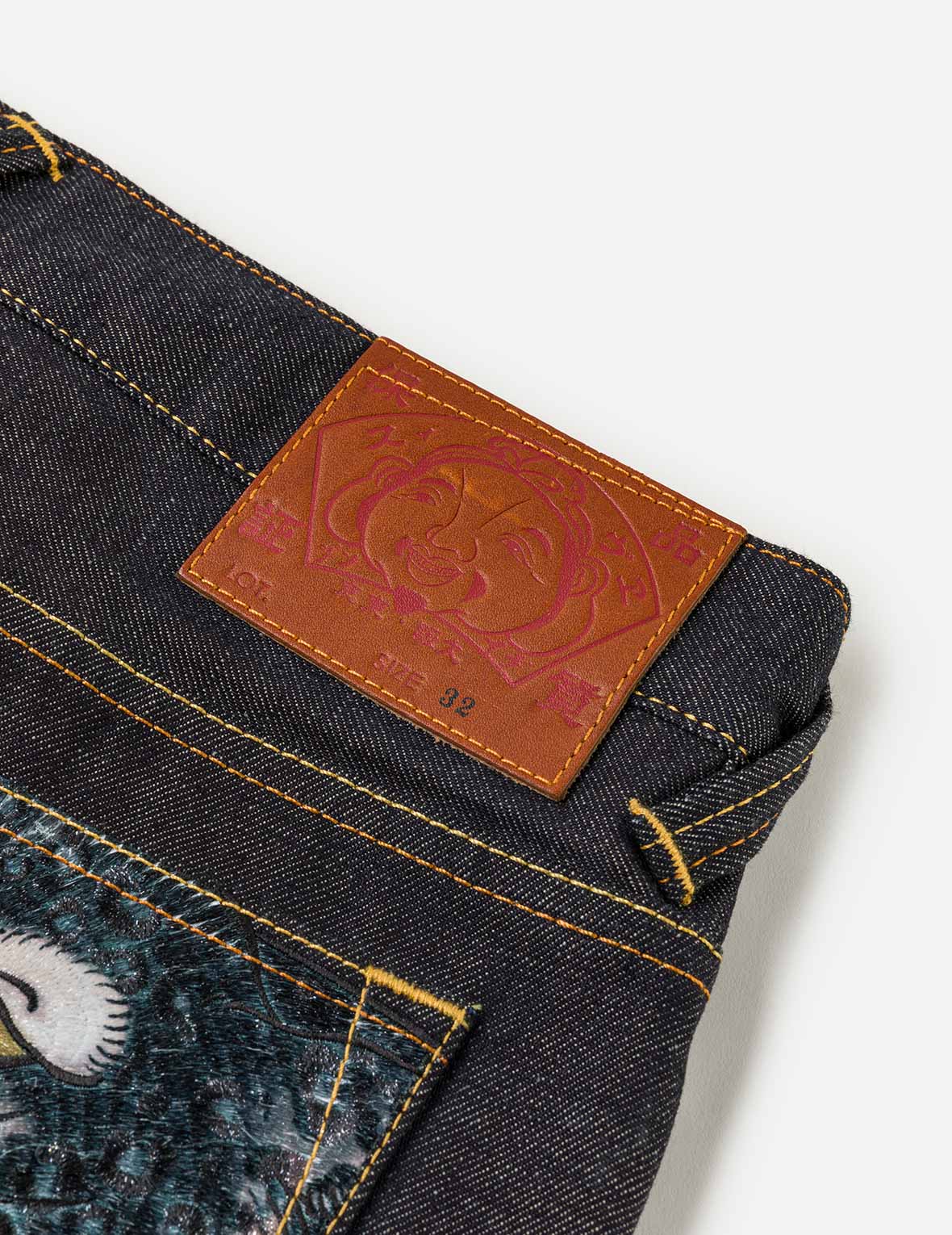 Leopard Pocket Embroidery Denim Shorts - Image 9