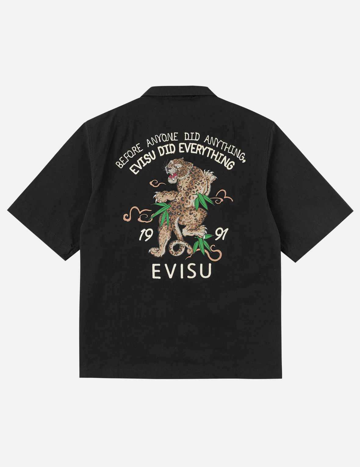 Leopard Print Logo Embroidery Shirt - Image 3